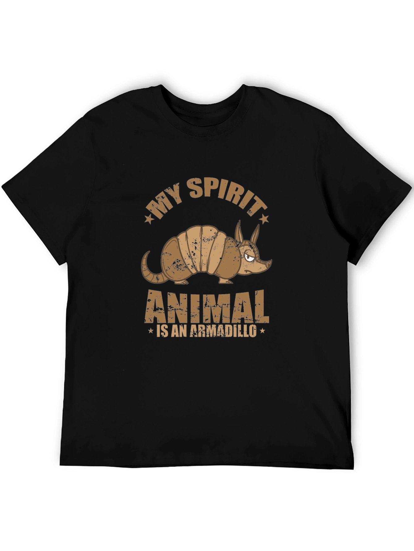 Black My Spirit Animal Armadillo Graphic Tee view 5