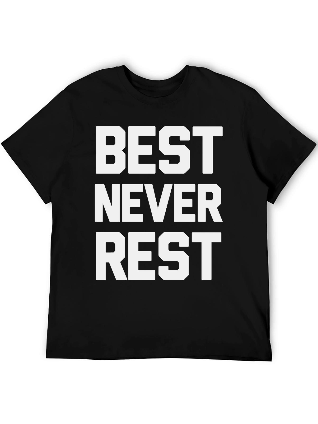 Black Best Never Rest Graphic Tee - Black Cotton view 5