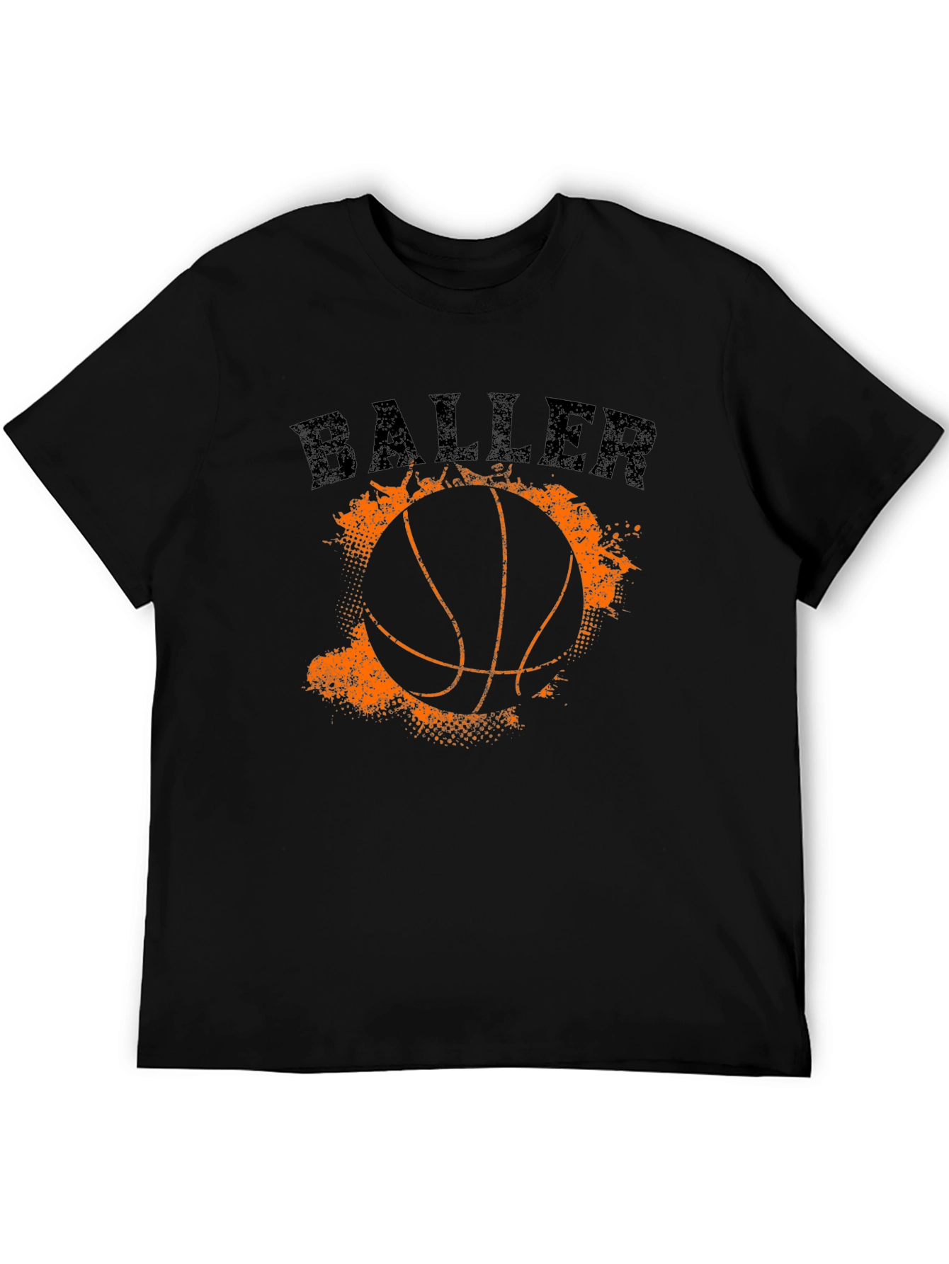 Black Baller Graphic Tee - Basketball T-Shirt view 5
