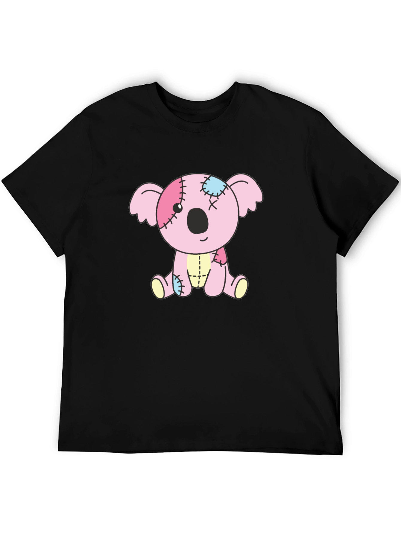 Black Koala Patchwork Graphic Tee - Unisex view 5
