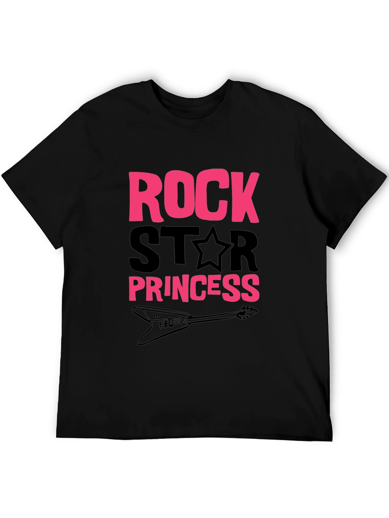 Black Rock Star Princess Graphic T-Shirt view 5