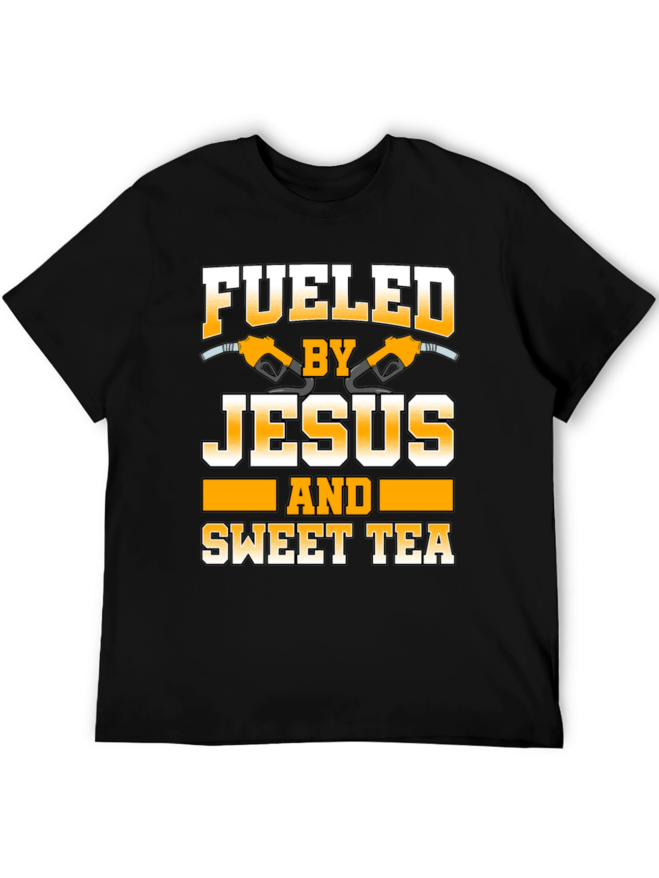 Black Fueled by Jesus and Sweet Tea Graphic Tee view 5