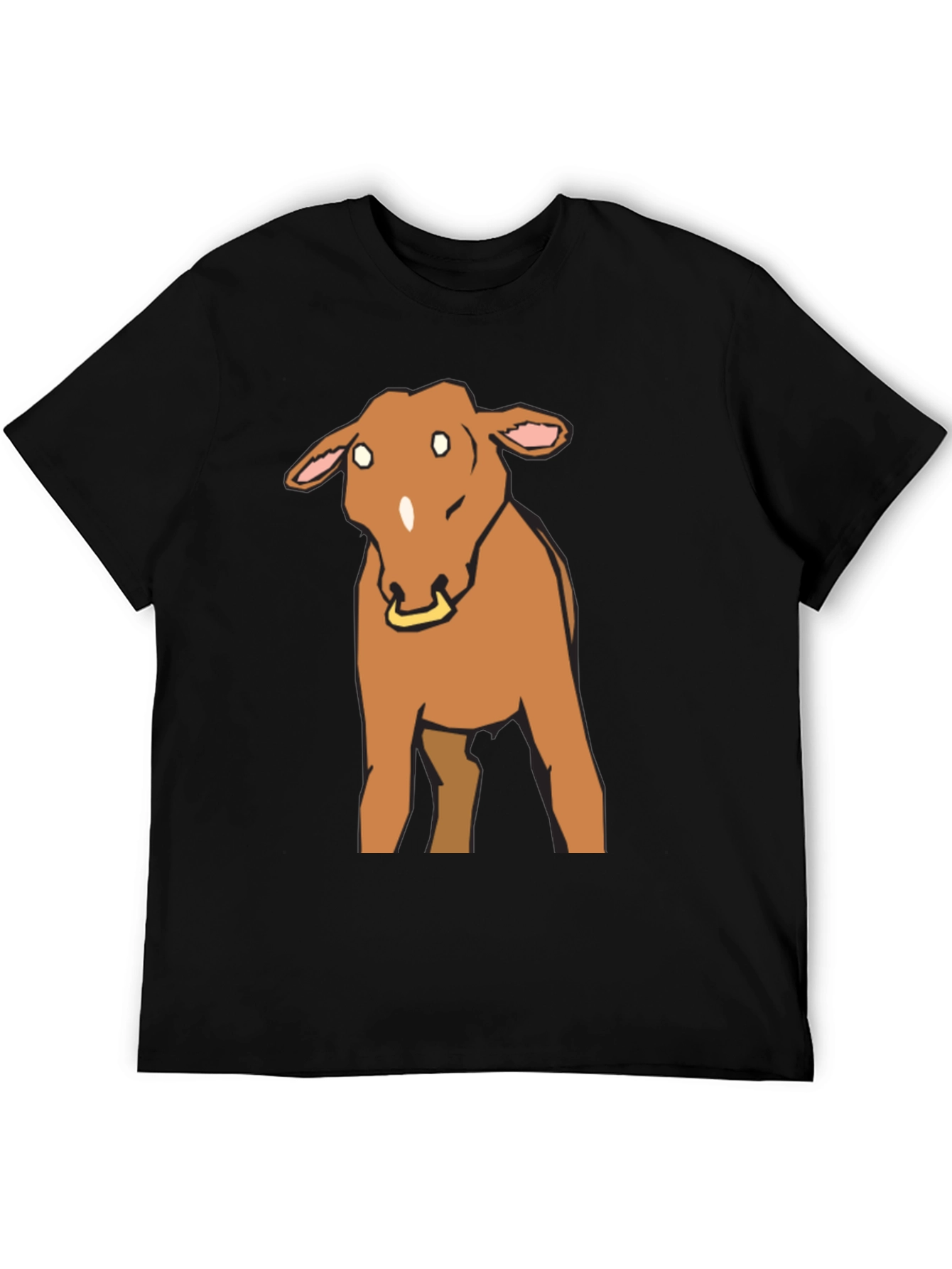 Bojack Horseman Style Horse Graphic Tee - Black - 5