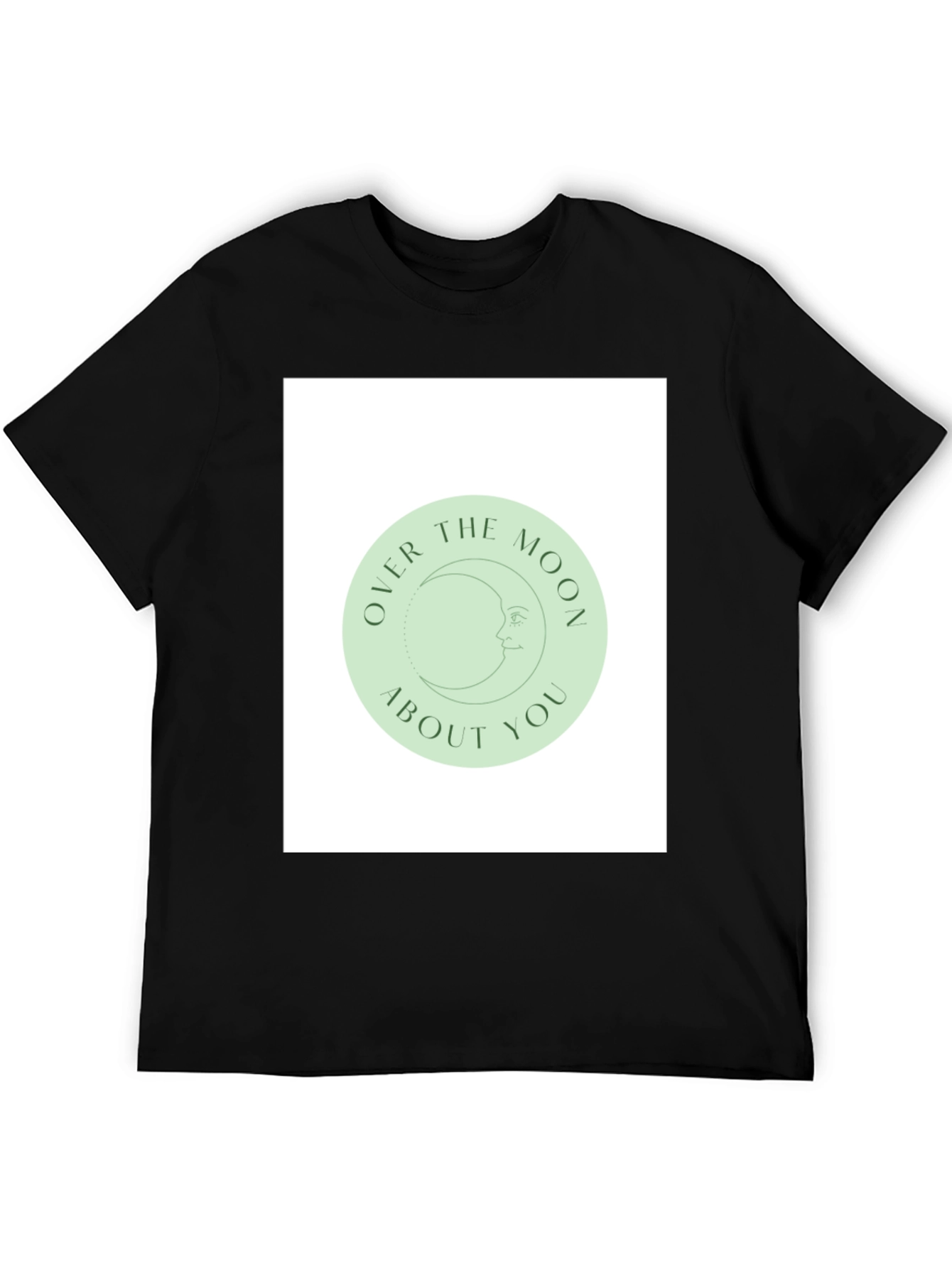 Black Over the Moon About You Graphic Tee view 5