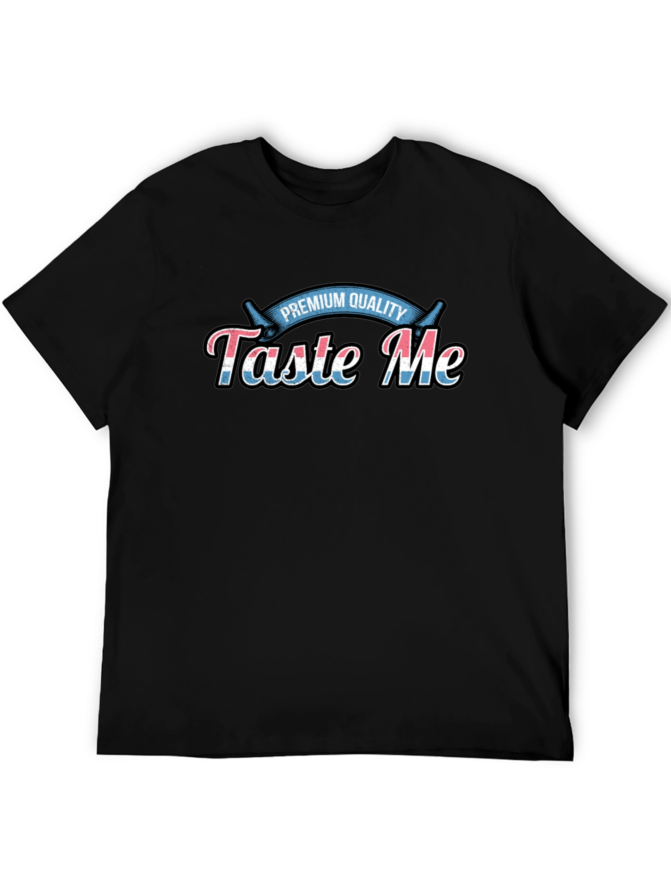 Black Taste Me Premium Quality Black T-Shirt view 5