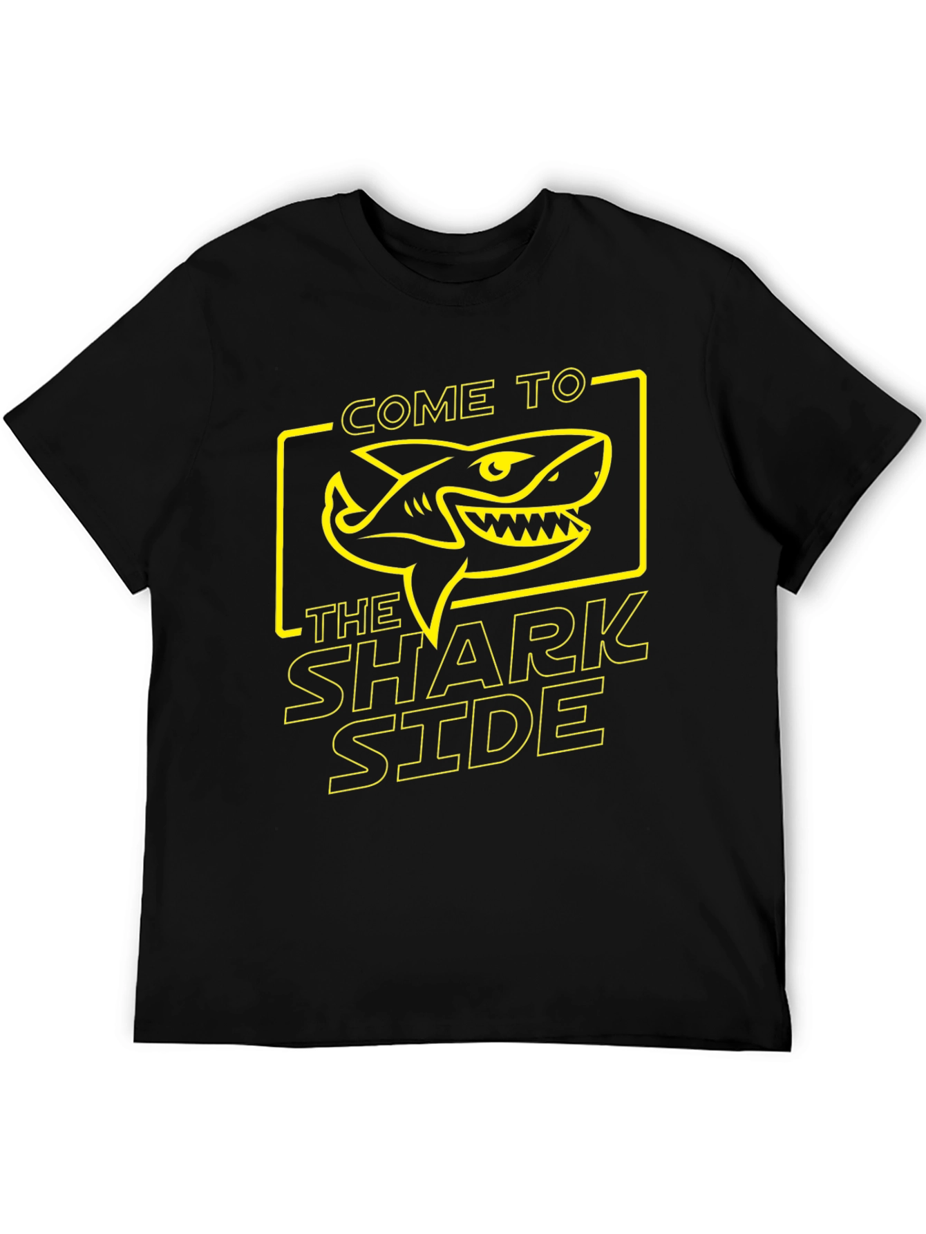 Black Come to the Shark Side T-Shirt view 5