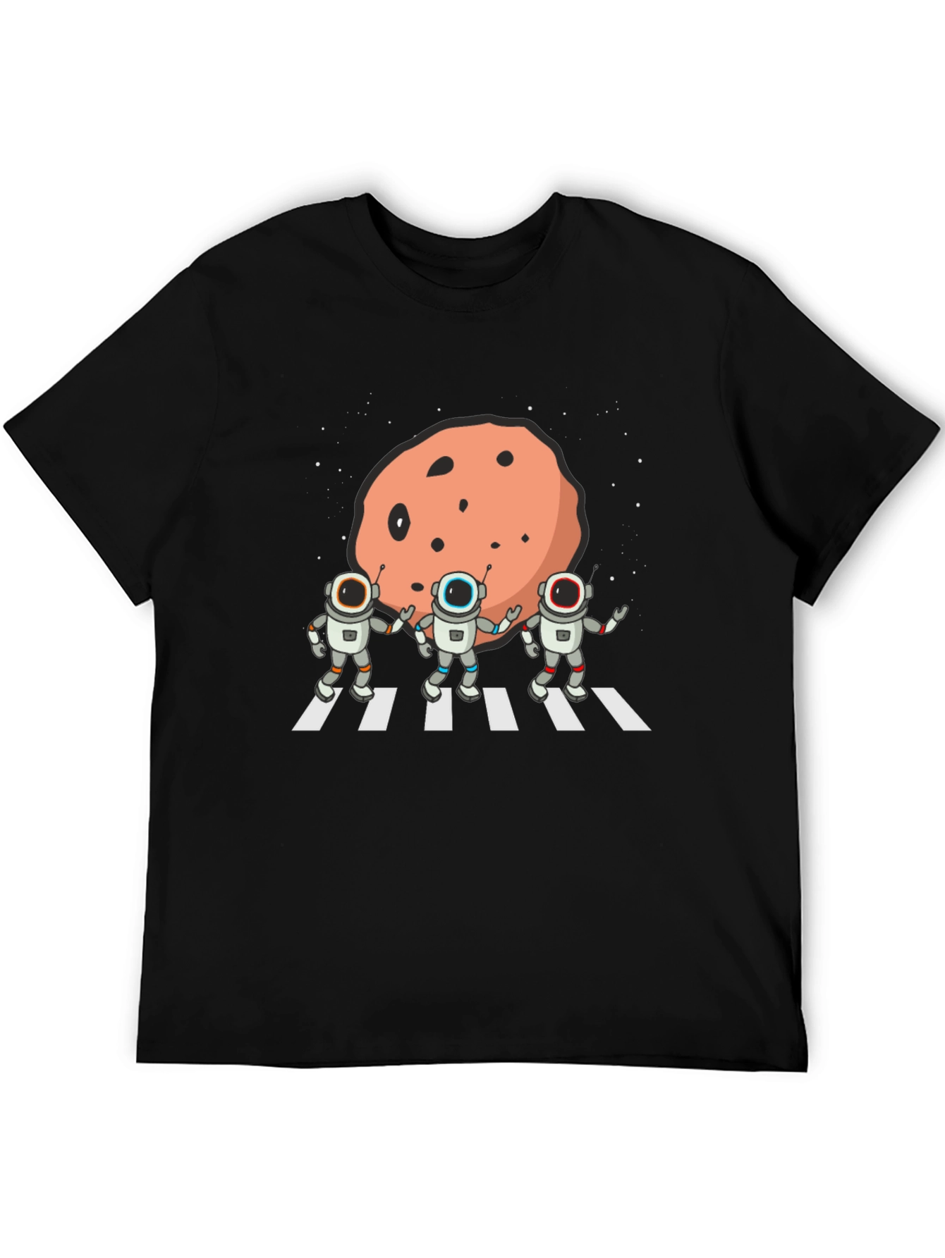 Black Astronaut Abbey Road T-Shirt - Space Rock Crossing view 5