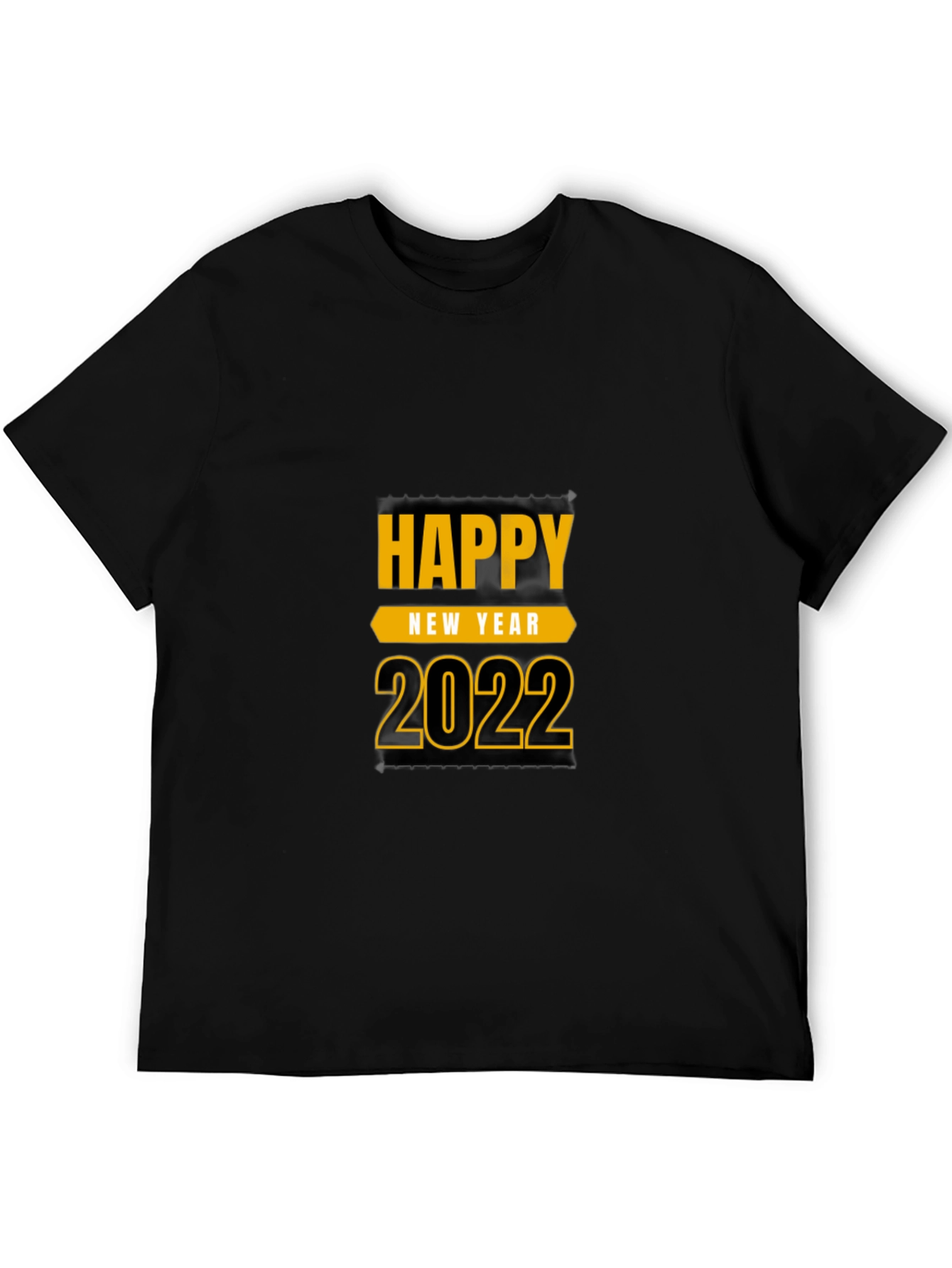 Black Happy New Year 2022 Black T-Shirt view 5