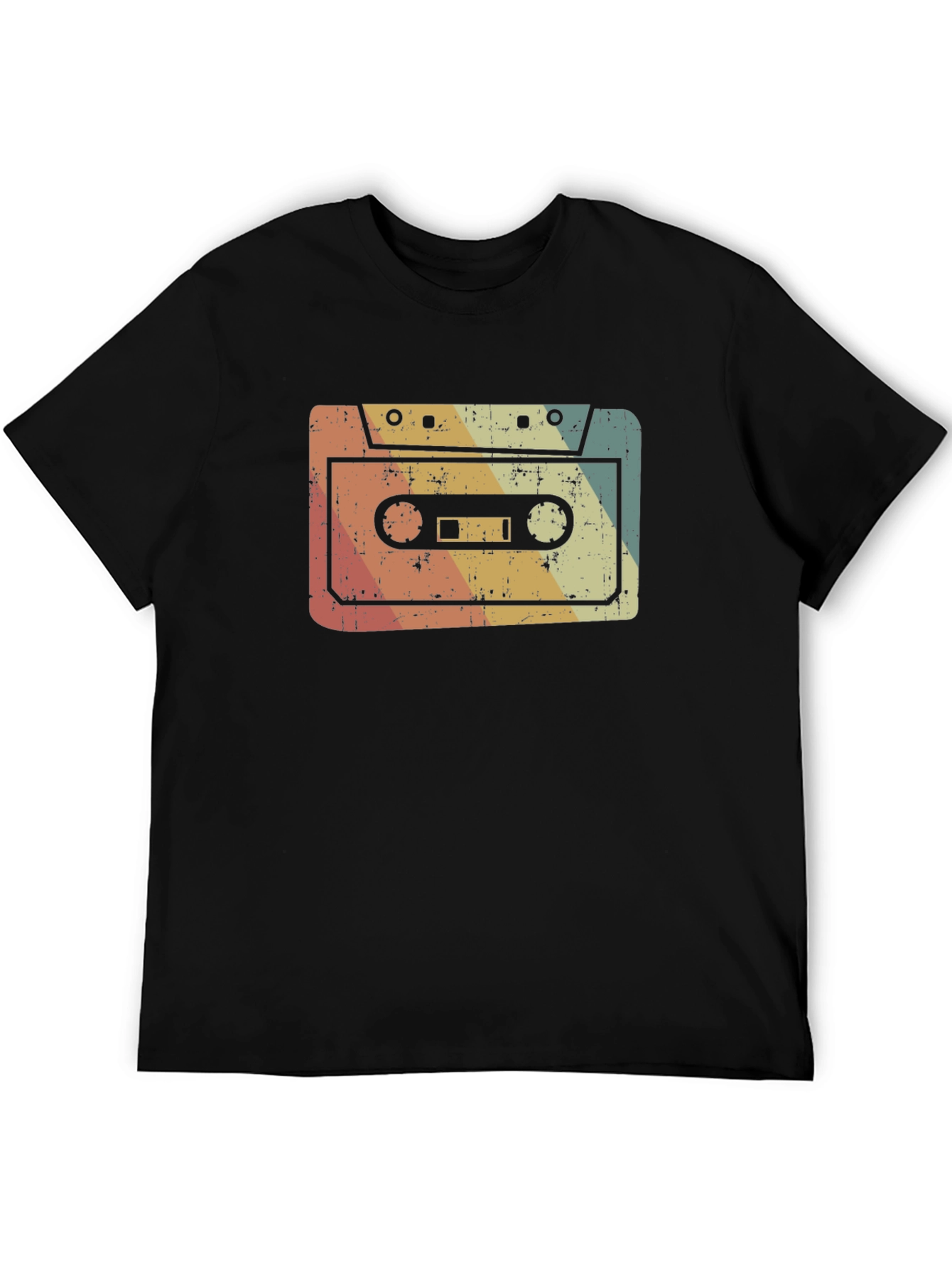 Black Retro Cassette Tape Graphic Tee view 5