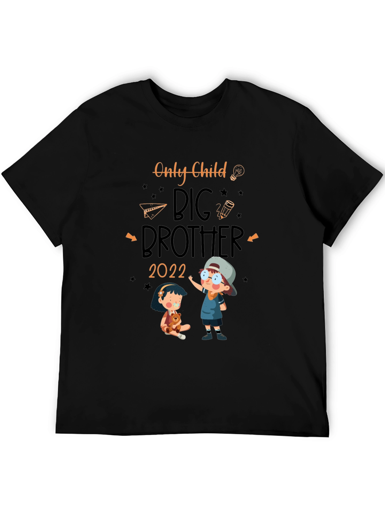 Black Only Child Big Brother 2022 T-Shirt view 5