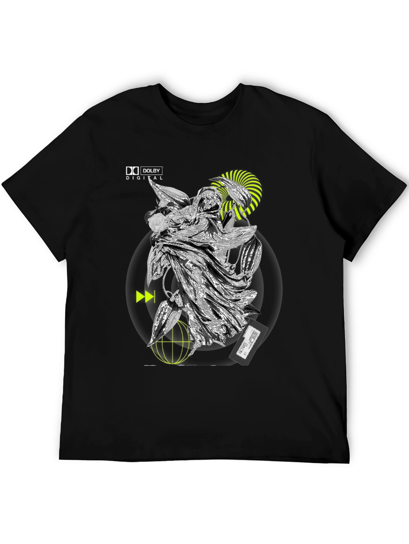 Black Dolby Digital Graphic Tee - Black Stylish T-Shirt view 5