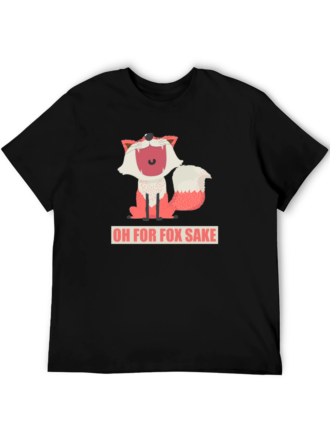 Black Oh For Fox Sake T-Shirt view 5