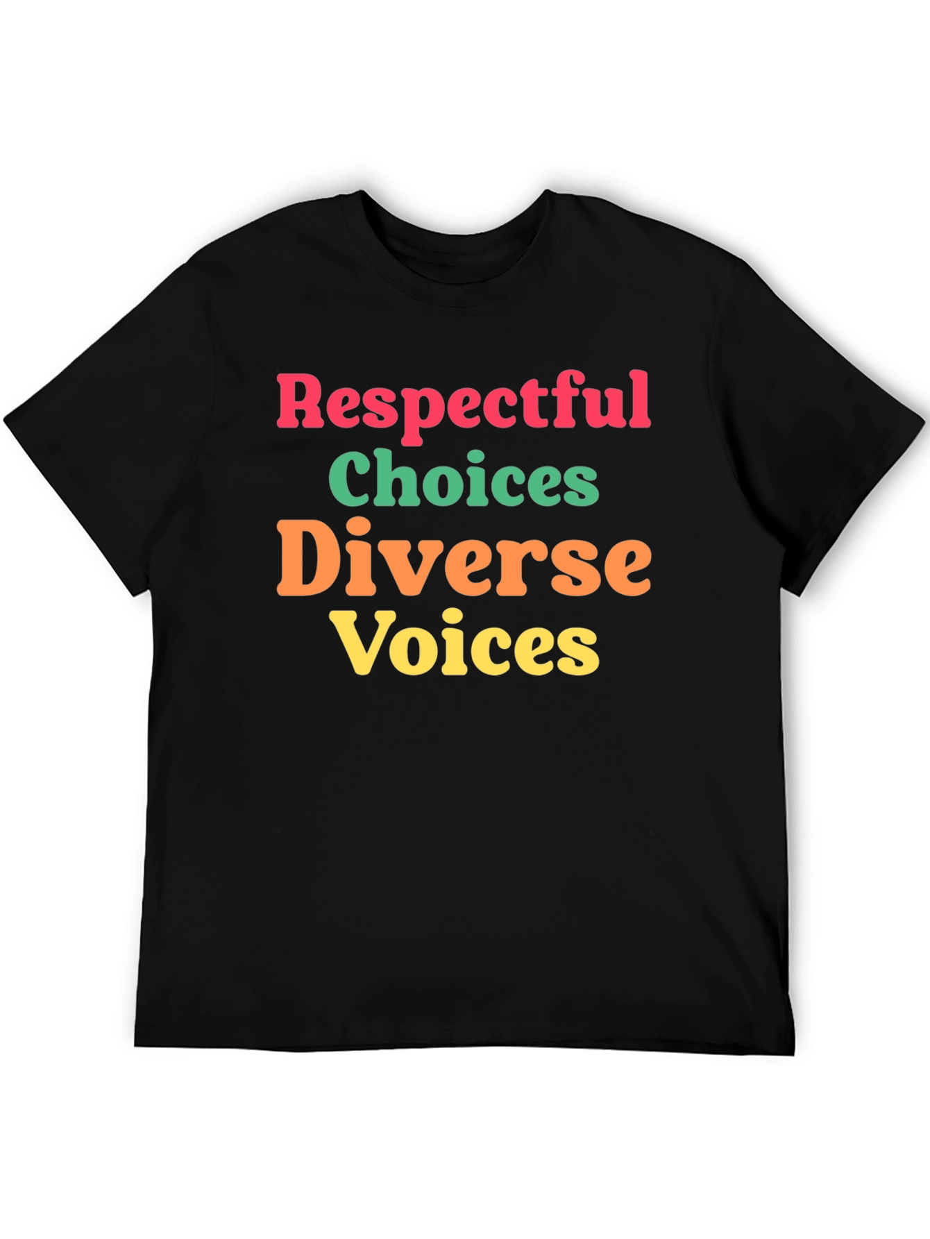 Black Respectful Choices T-Shirt view 5