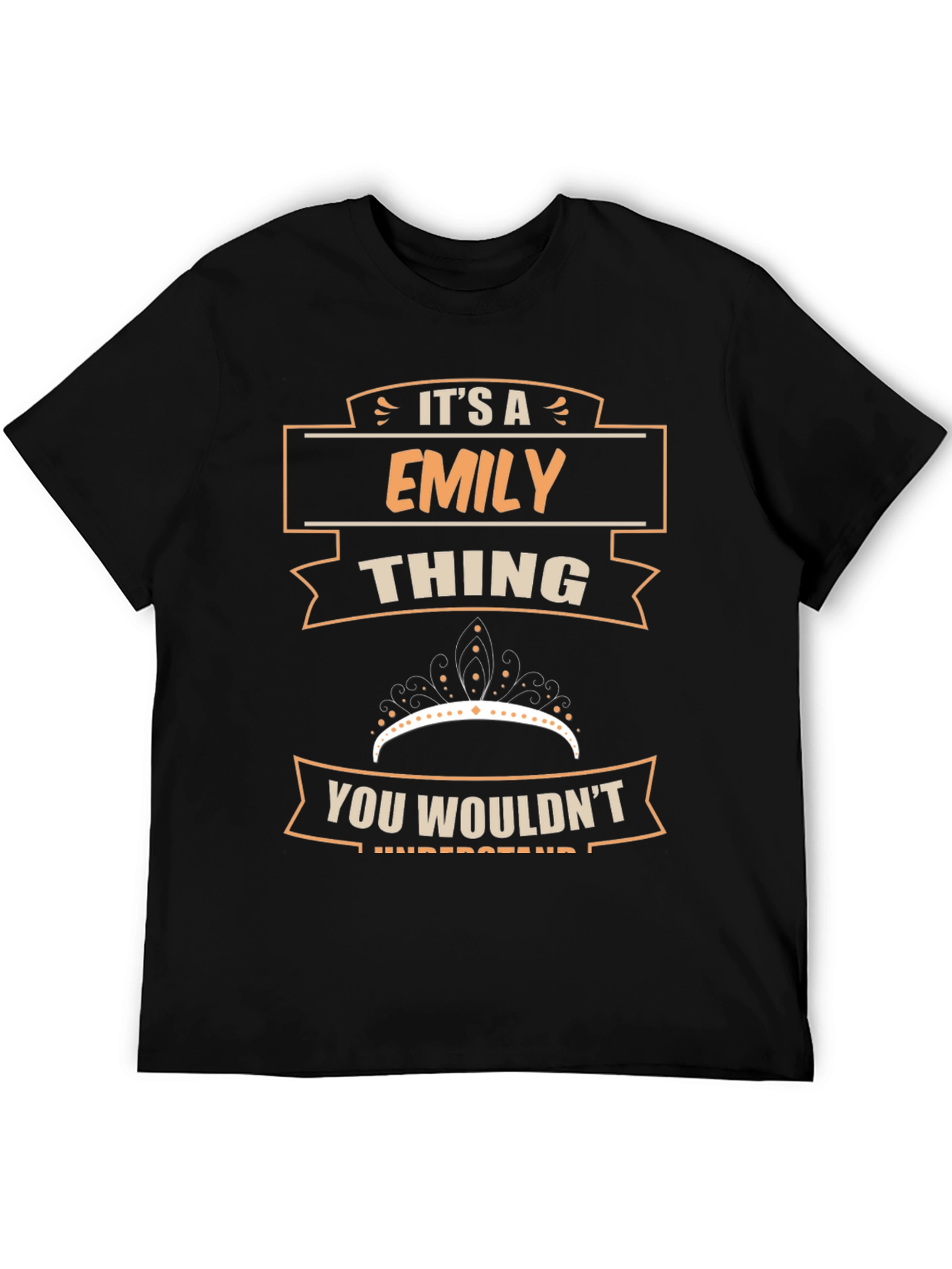Black It's an EMILY Thing Funny T-Shirt view 5