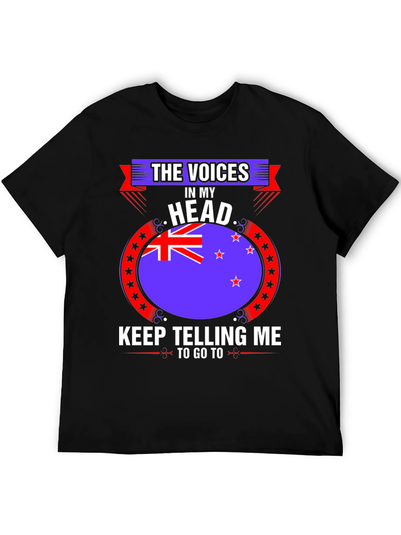 Black Voices In My Head T-Shirt - New Zealand view 5