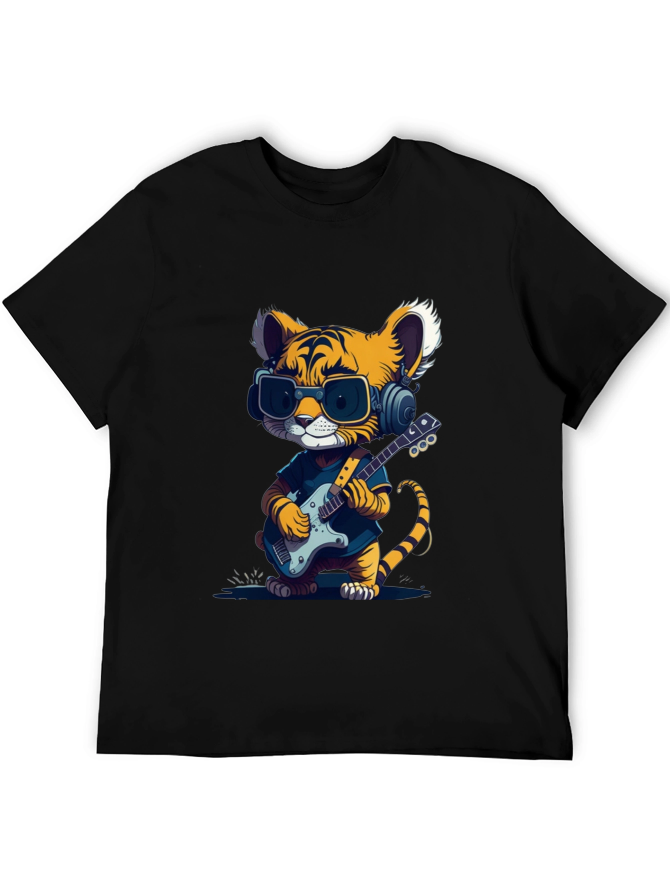 Black Tiger Guitarist T-Shirt view 5