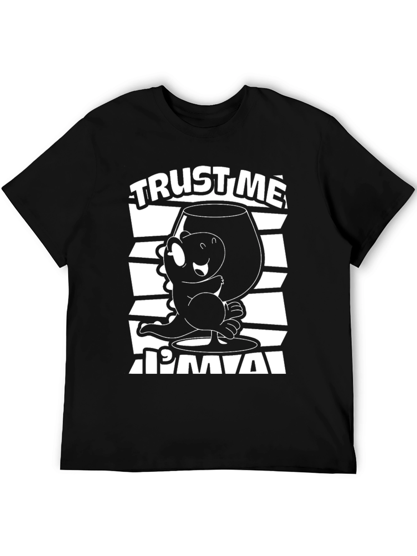 Black Trust Me I'm a Dino T-Shirt view 5
