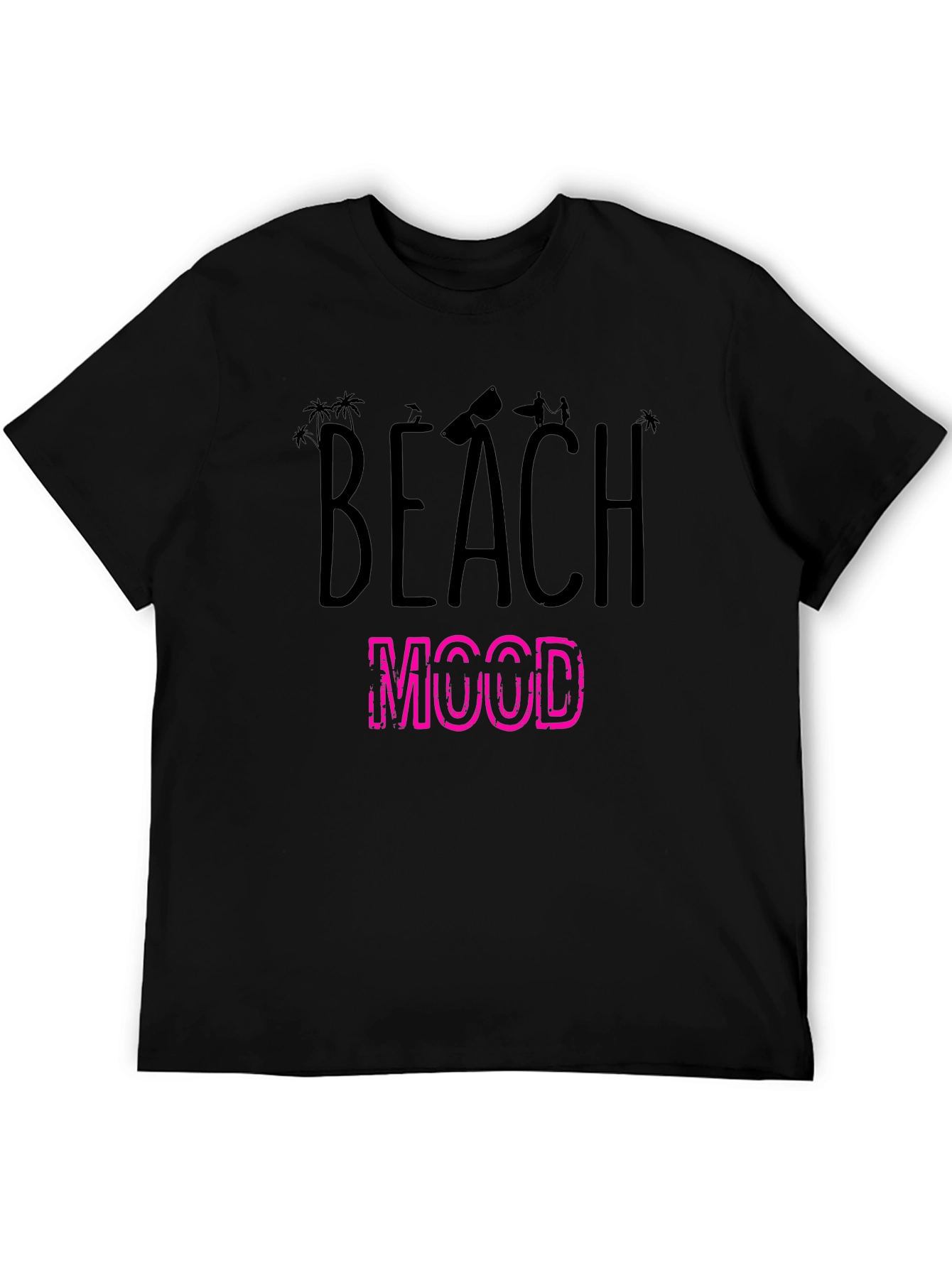 Black Beach Mood Graphic T-Shirt view 5