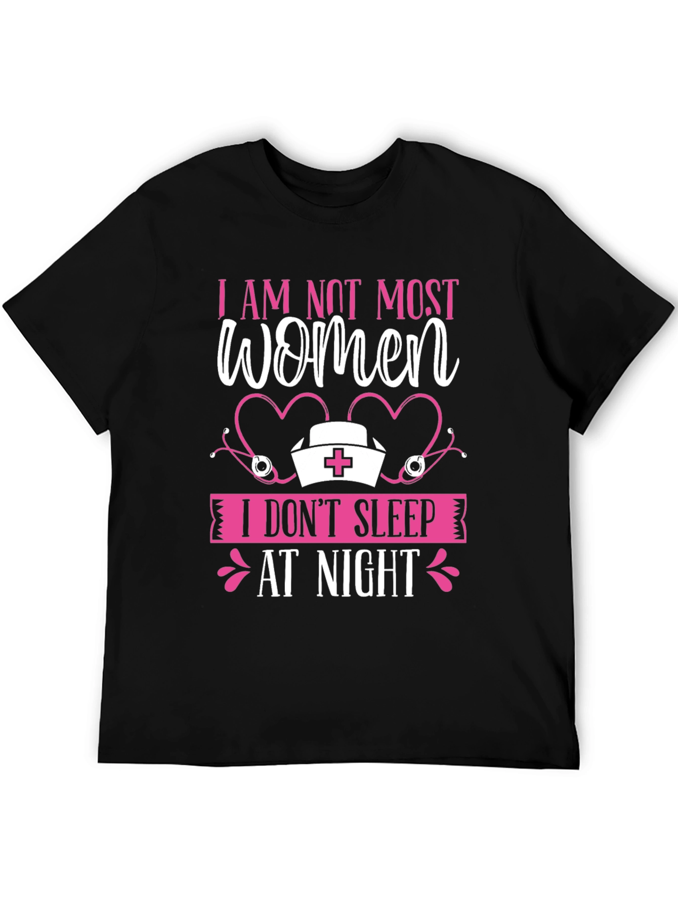 Black I AM NOT MOST WOMEN T-Shirt view 5
