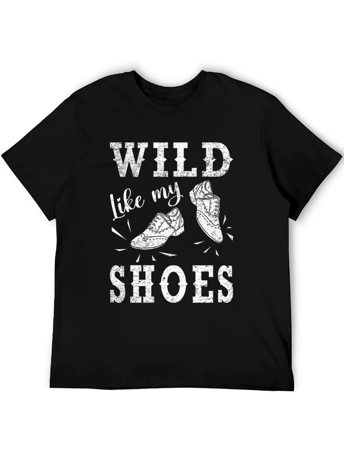 Black Wild Like My Shoes Graphic Tee - Novelty T-Shirt view 5