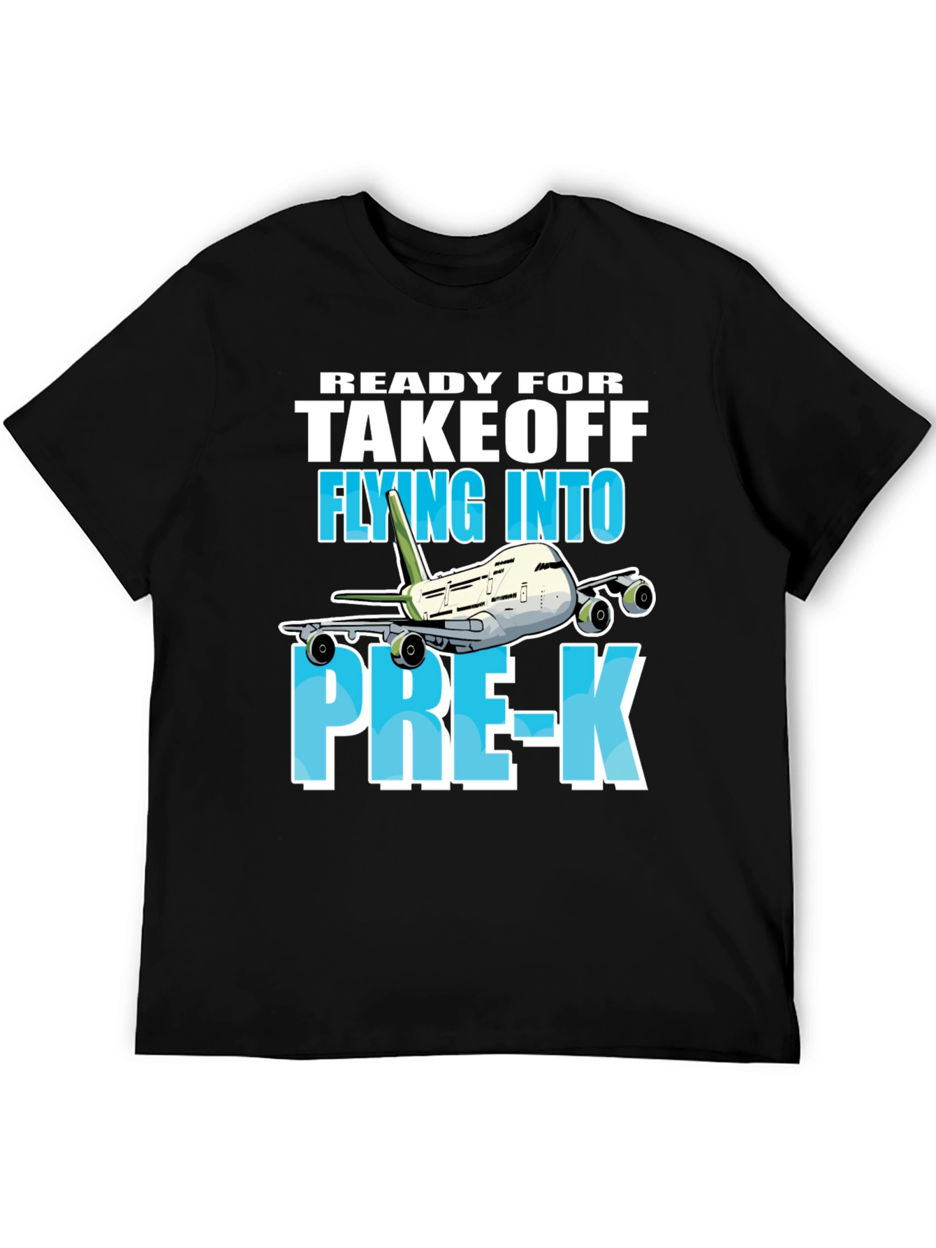 Black Ready for Takeoff Pre-K T-Shirt view 5
