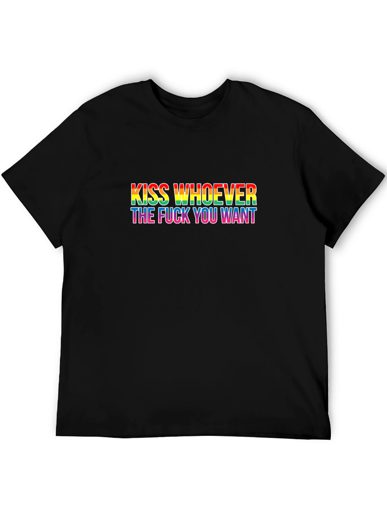 Black Kiss Whoever You Want Black T-Shirt view 5