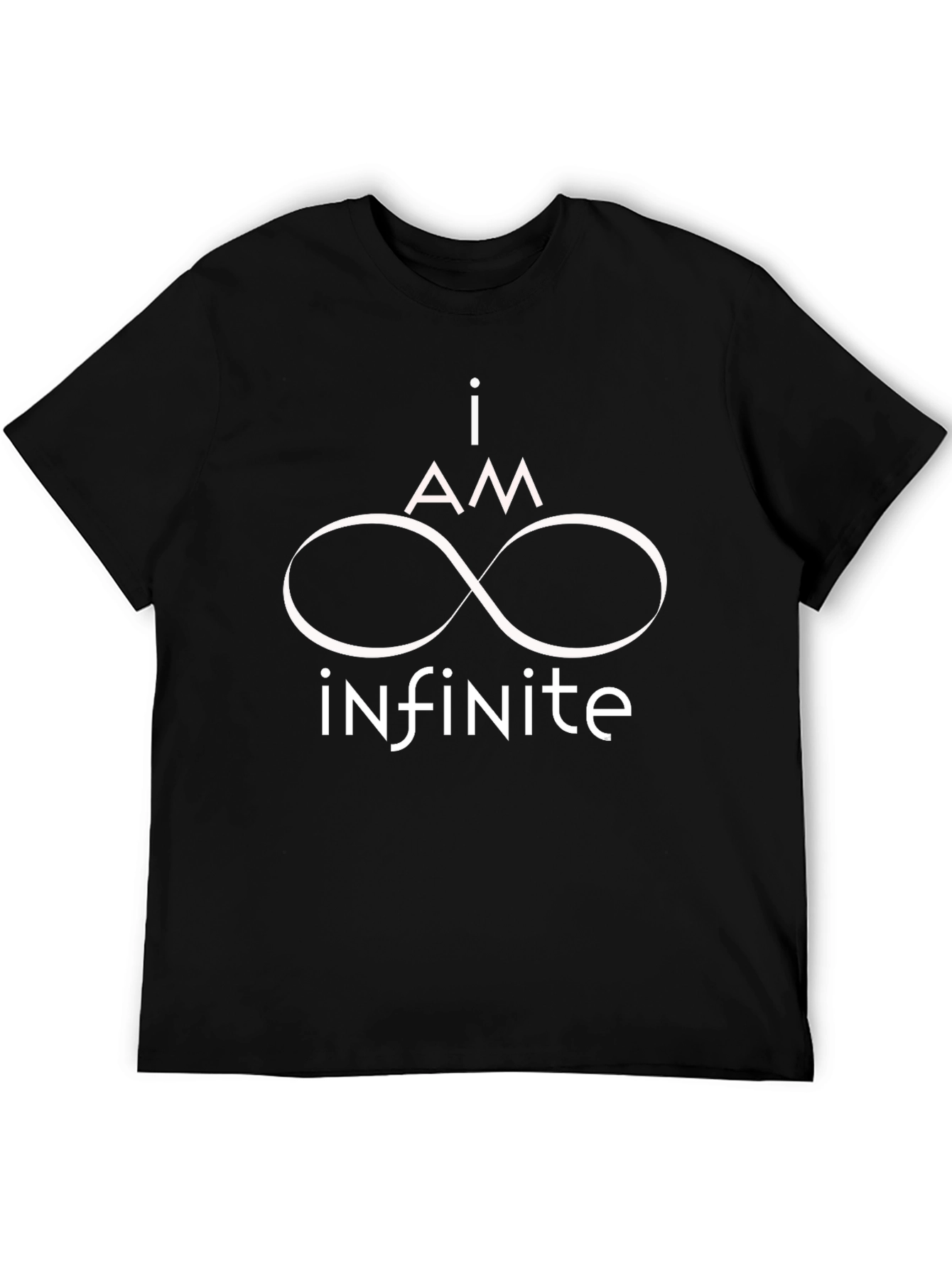 Black I AM INFINITE Graphic T-Shirt - Stylish Cotton Blend view 5