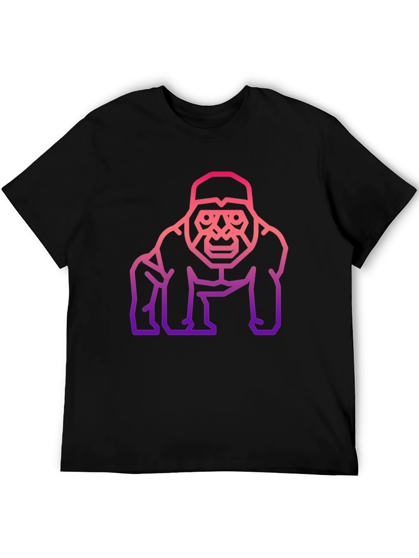 Black Gorilla Graphic Tee - Modern Streetwear view 5
