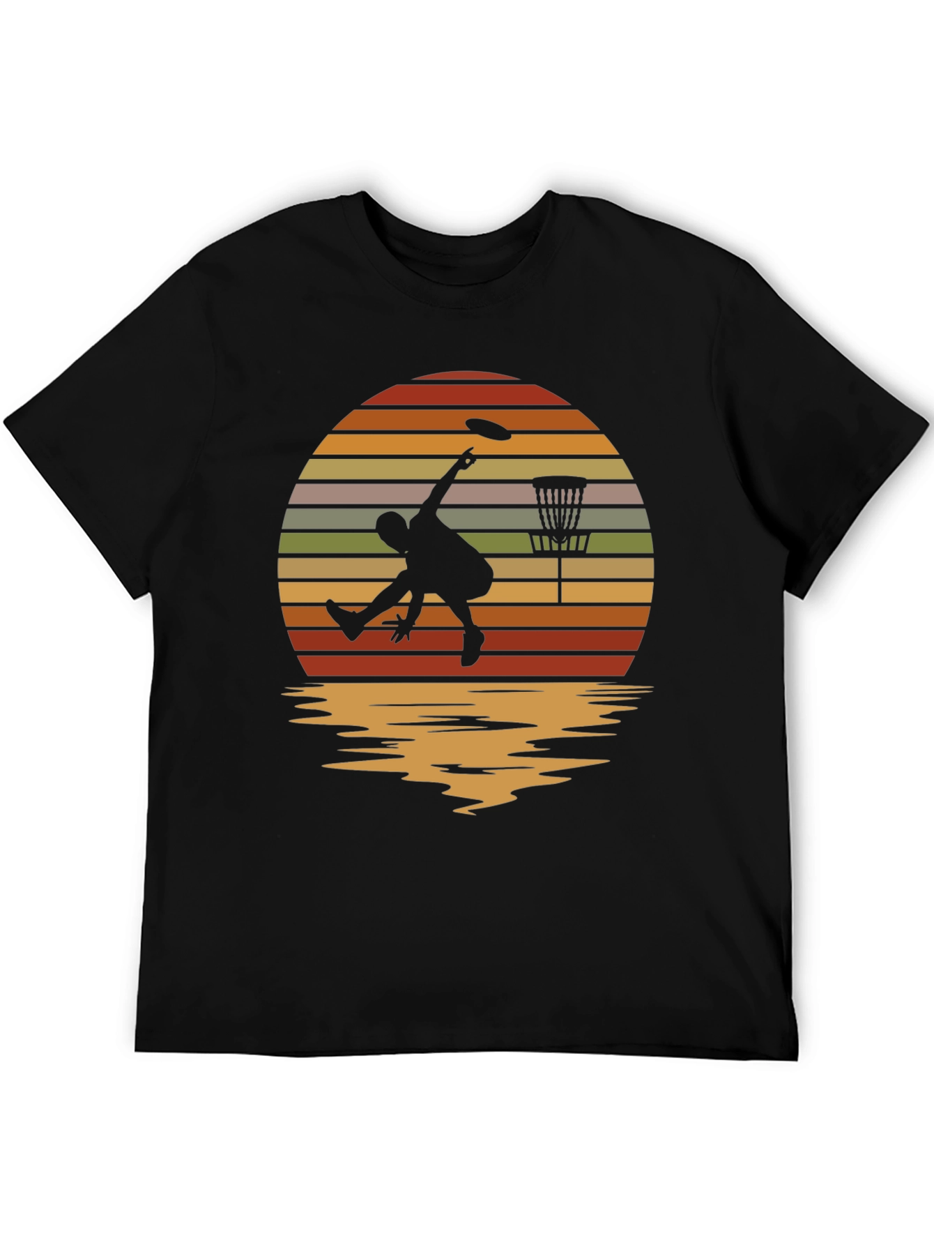 Black Disc Golf Sunset Tee view 5