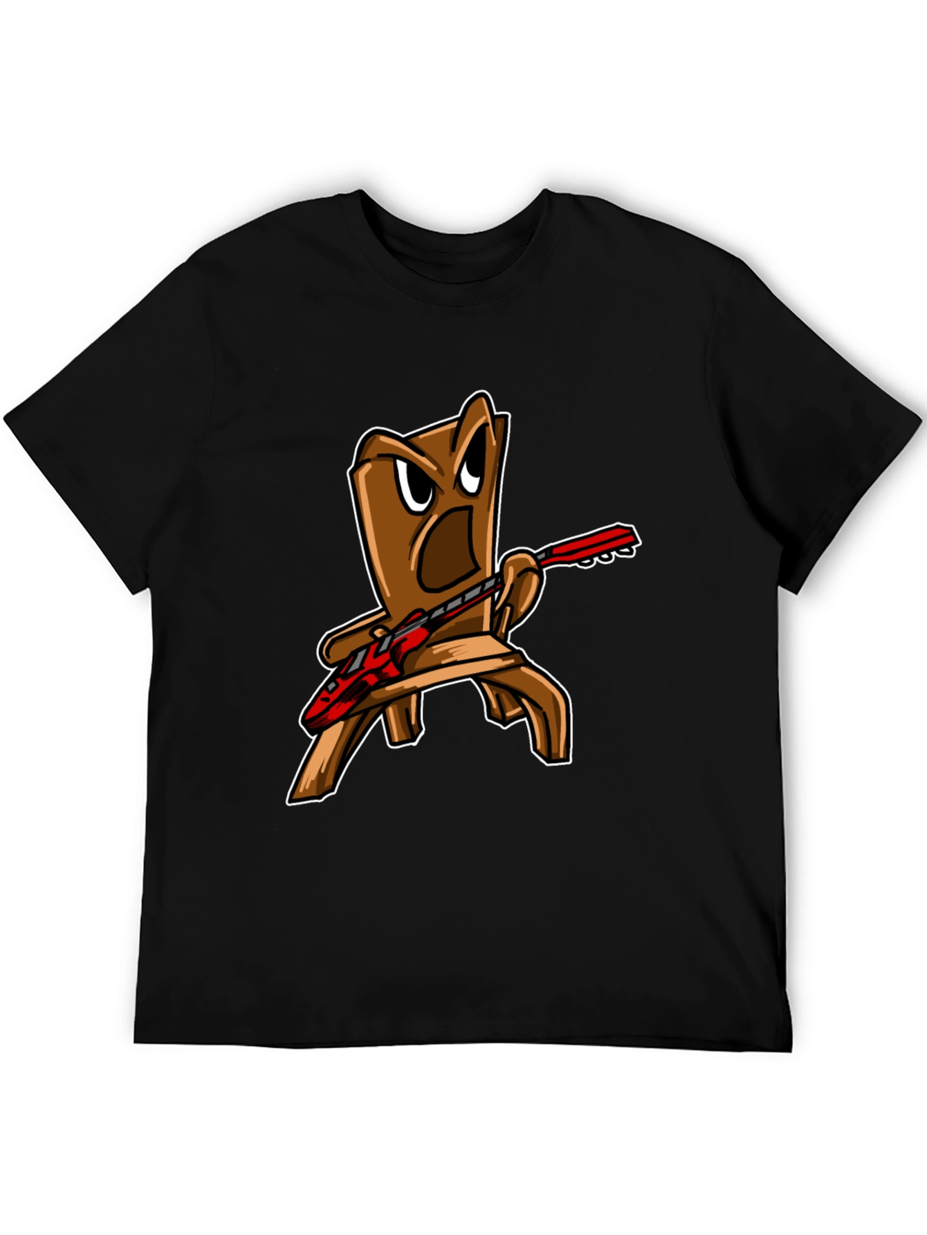 Black Rockin' Chair Graphic Tee - Black view 5