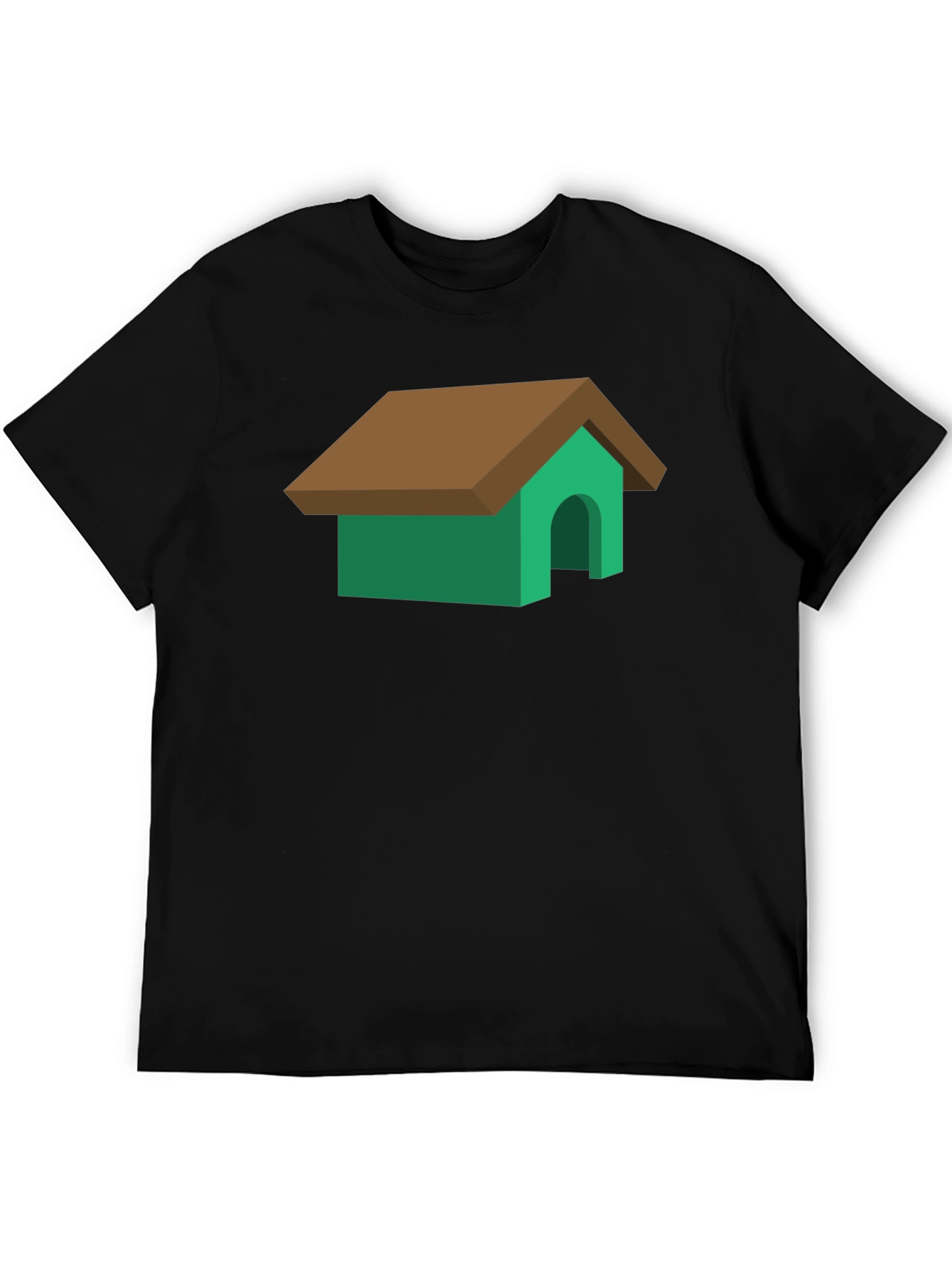 Black Dog House Graphic Tee - Funny Pet Lover Shirt view 5
