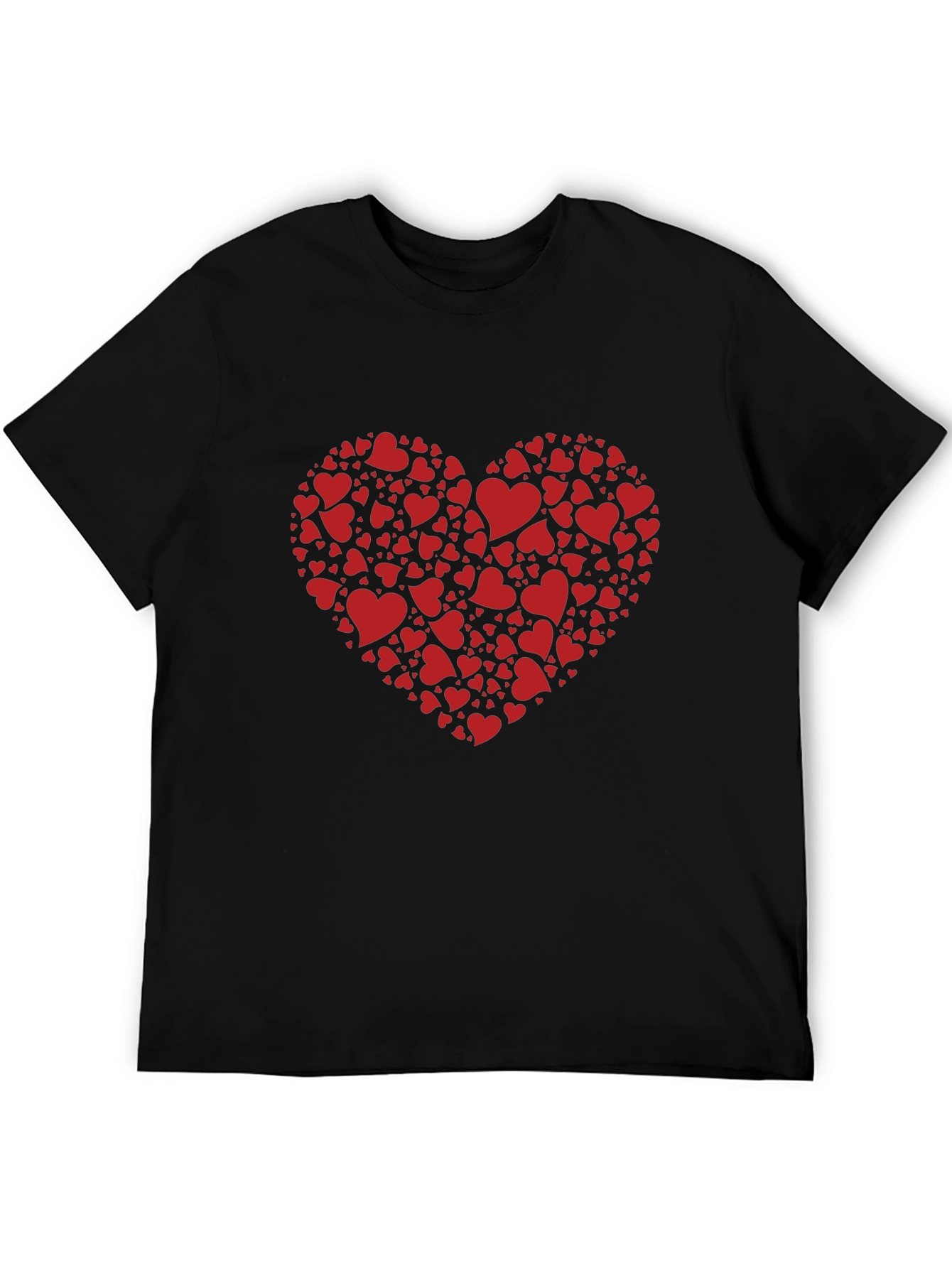 Black Heart of Hearts Black Graphic Tee view 5