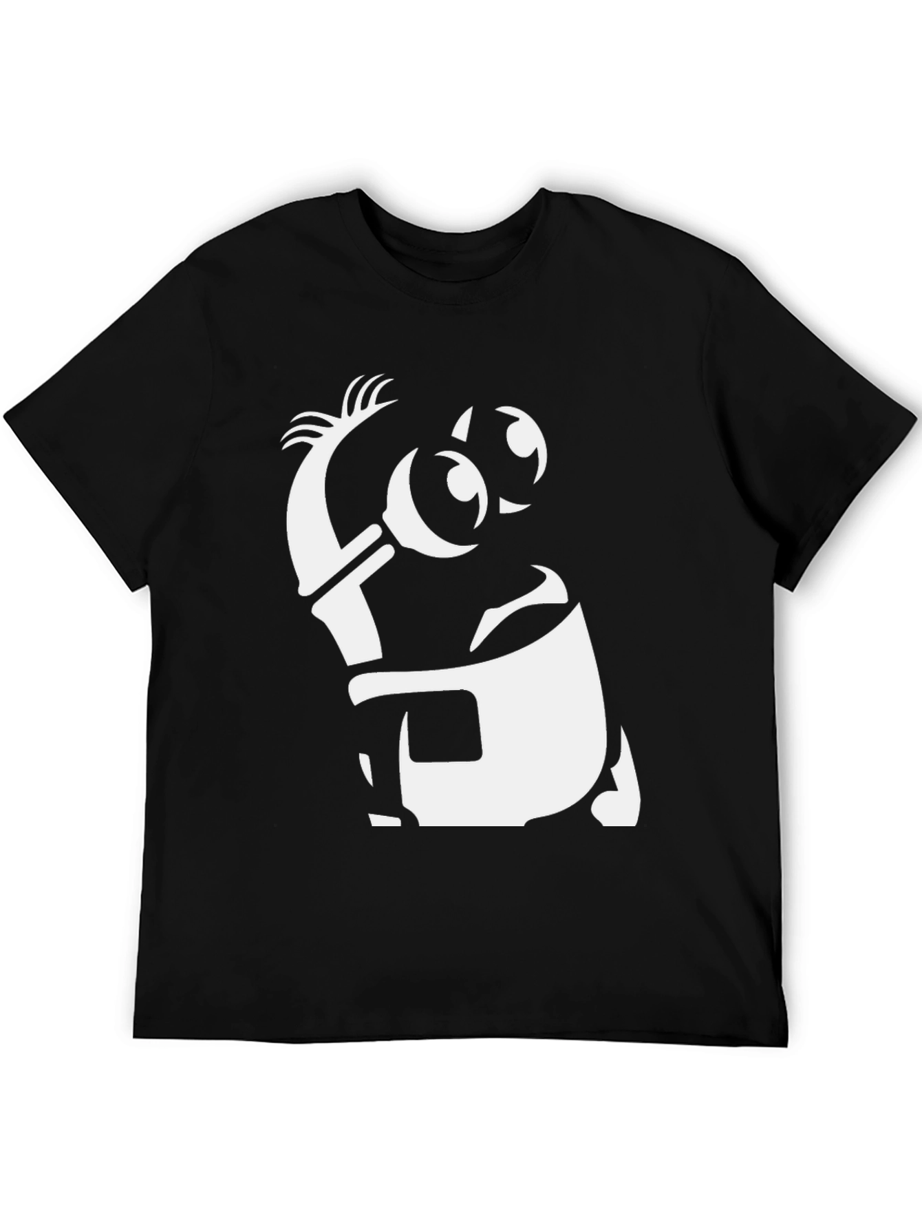Black Cartoon Graphic T-Shirt view 5