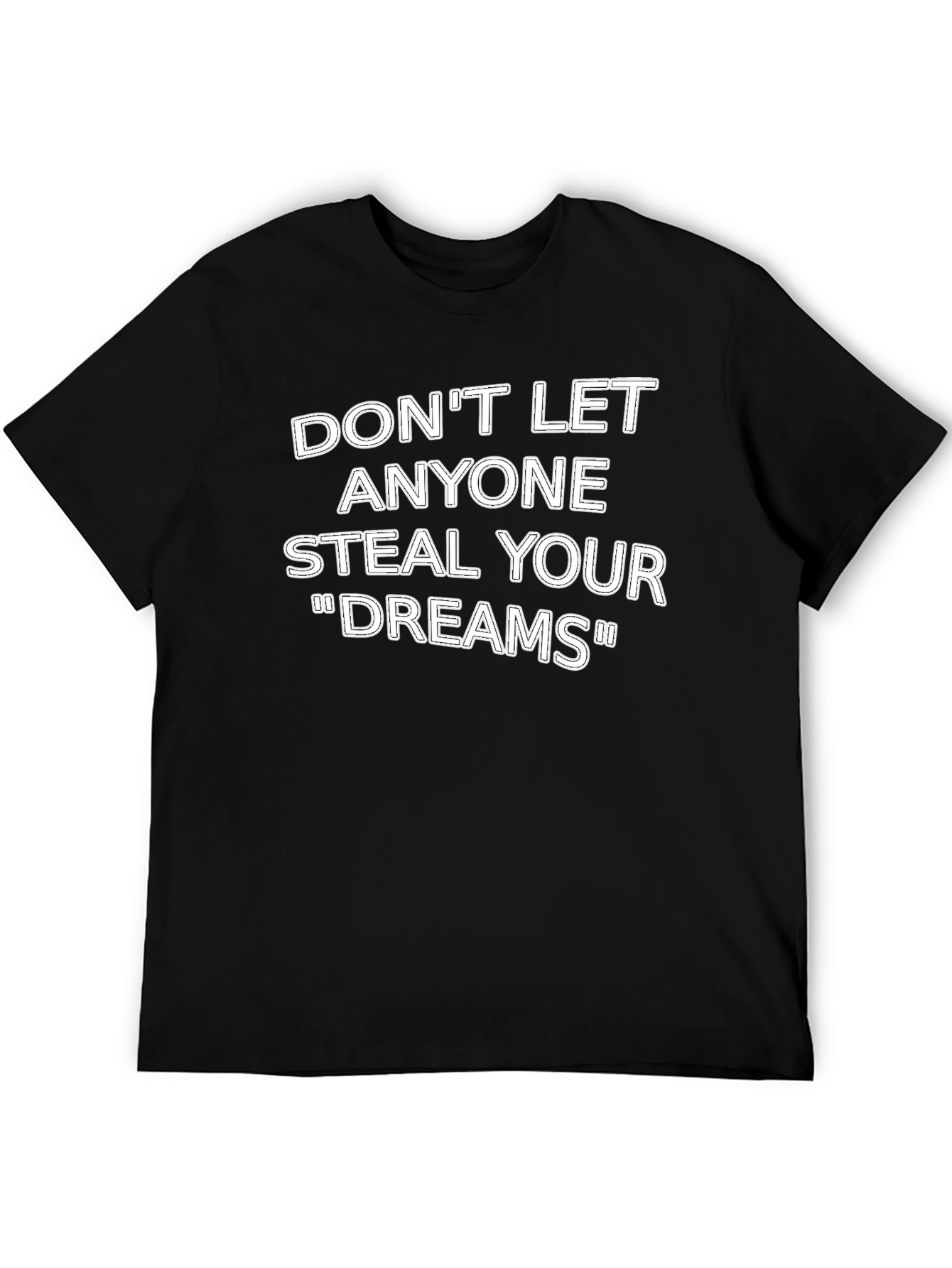 Black Inspirational Dreams T-Shirt - Black view 5