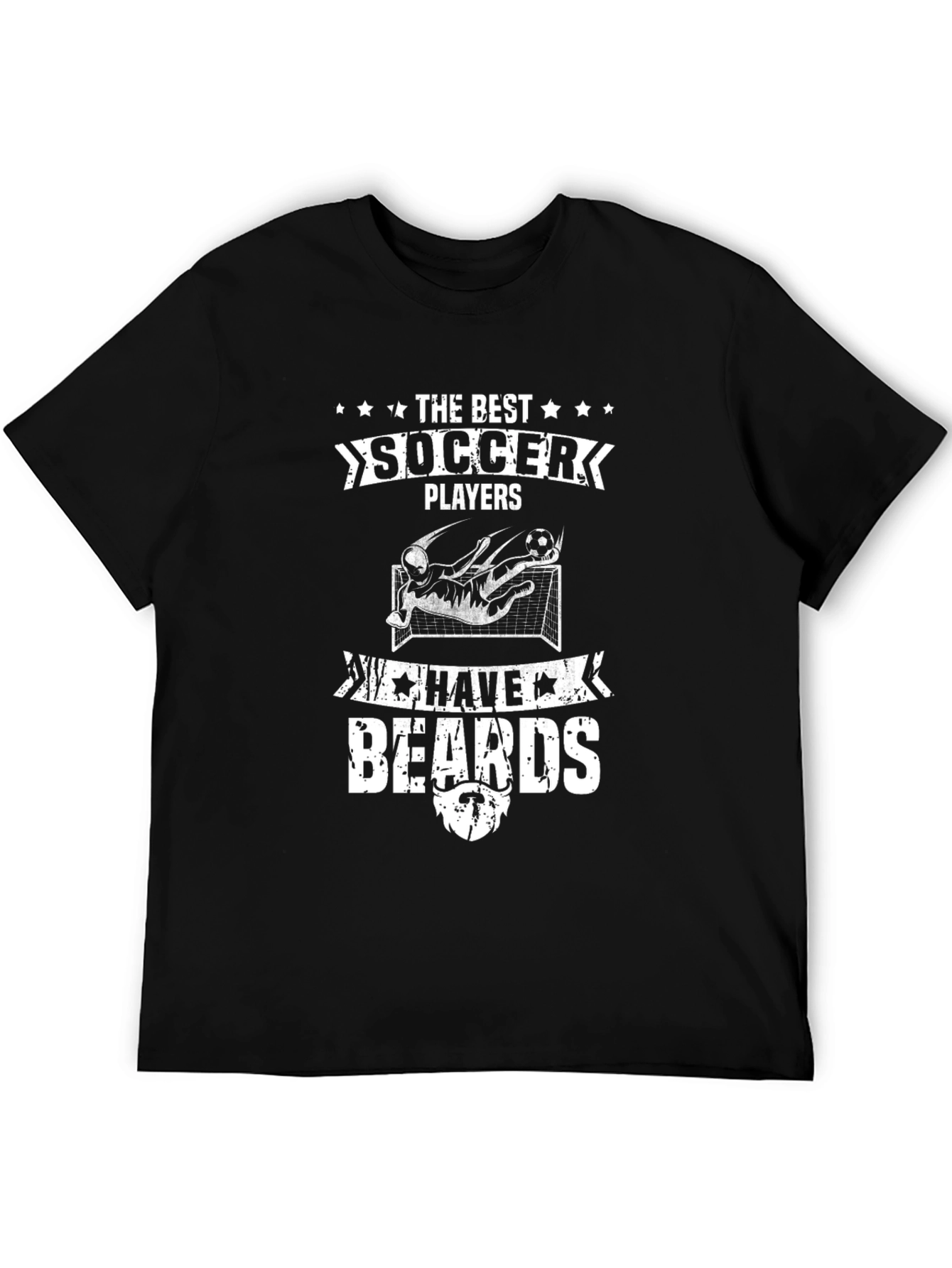 Black Soccer Players Have Beards Graphic T-Shirt view 5