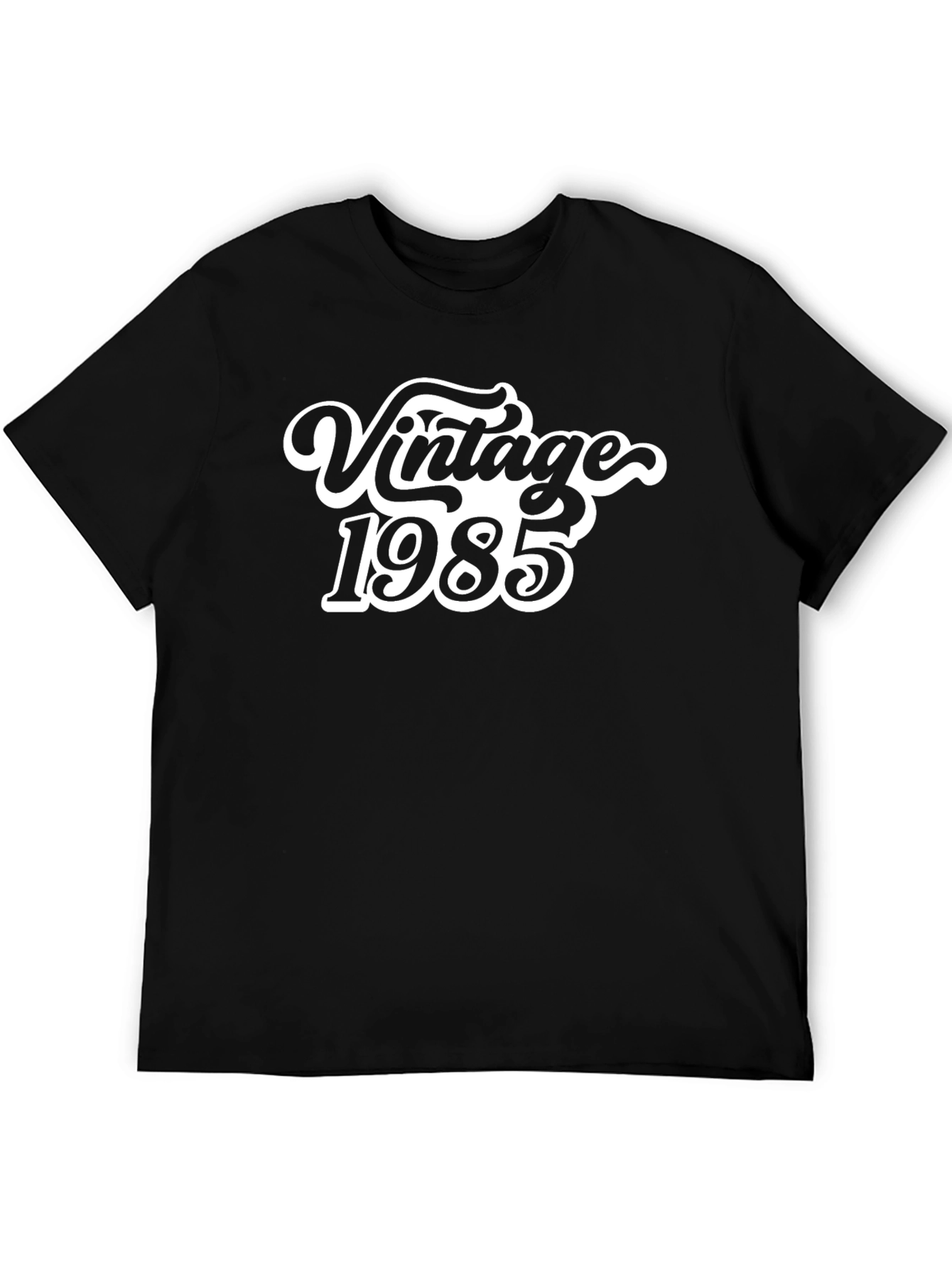 Black Vintage 1985 Graphic T-Shirt - Retro Style view 5
