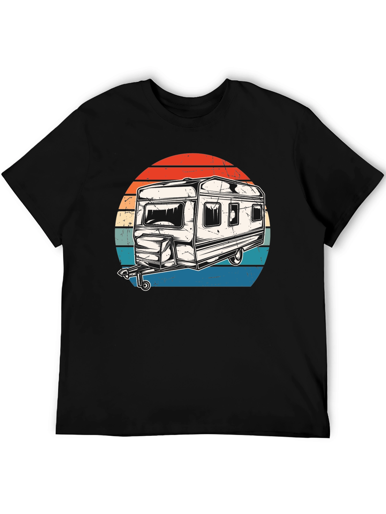 Retro Camper Graphic T-Shirt - Adventure Ready! - 5