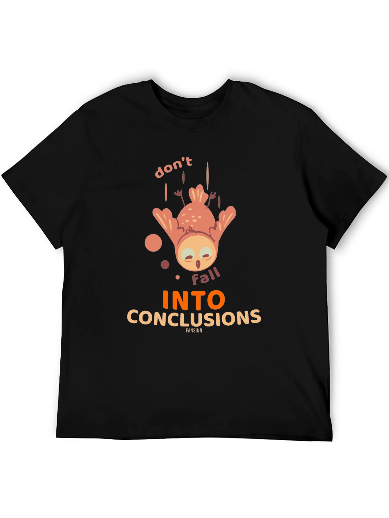 Black Don't Fall Into Conclusions Graphic Tee view 5