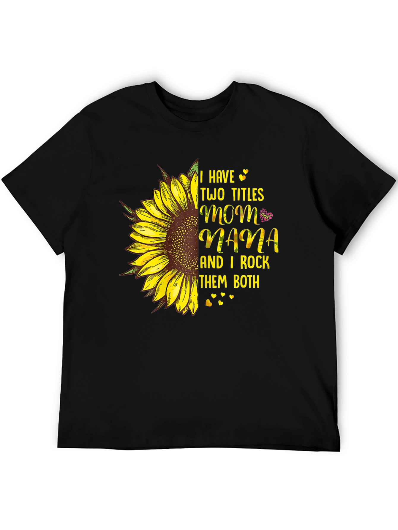 Mom & Mama Sunflower Graphic T-Shirt - 5