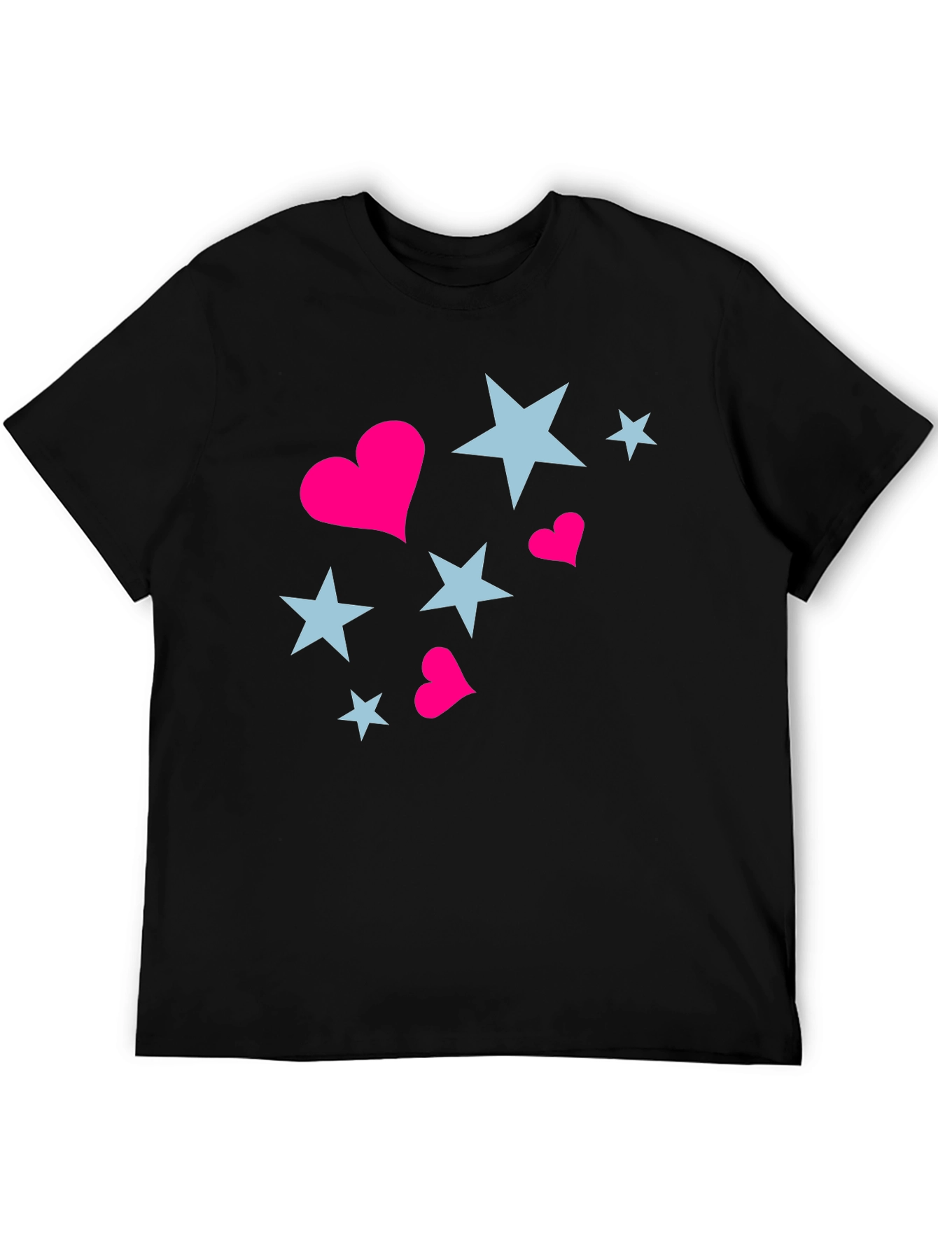 Black Stars & Hearts Black Tee view 5