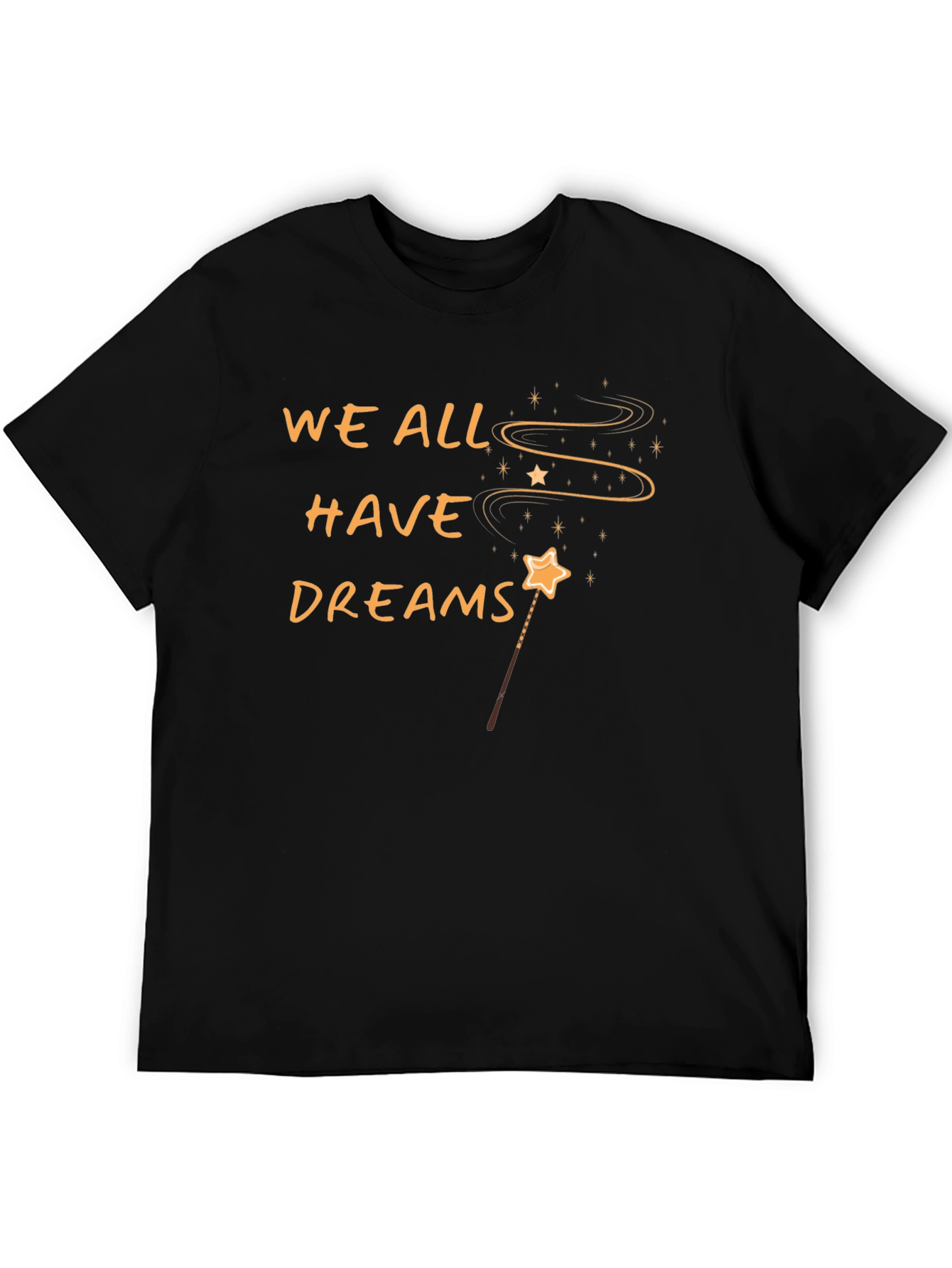 Black Dreamy Black Graphic Tee - We All Have Dreams view 5