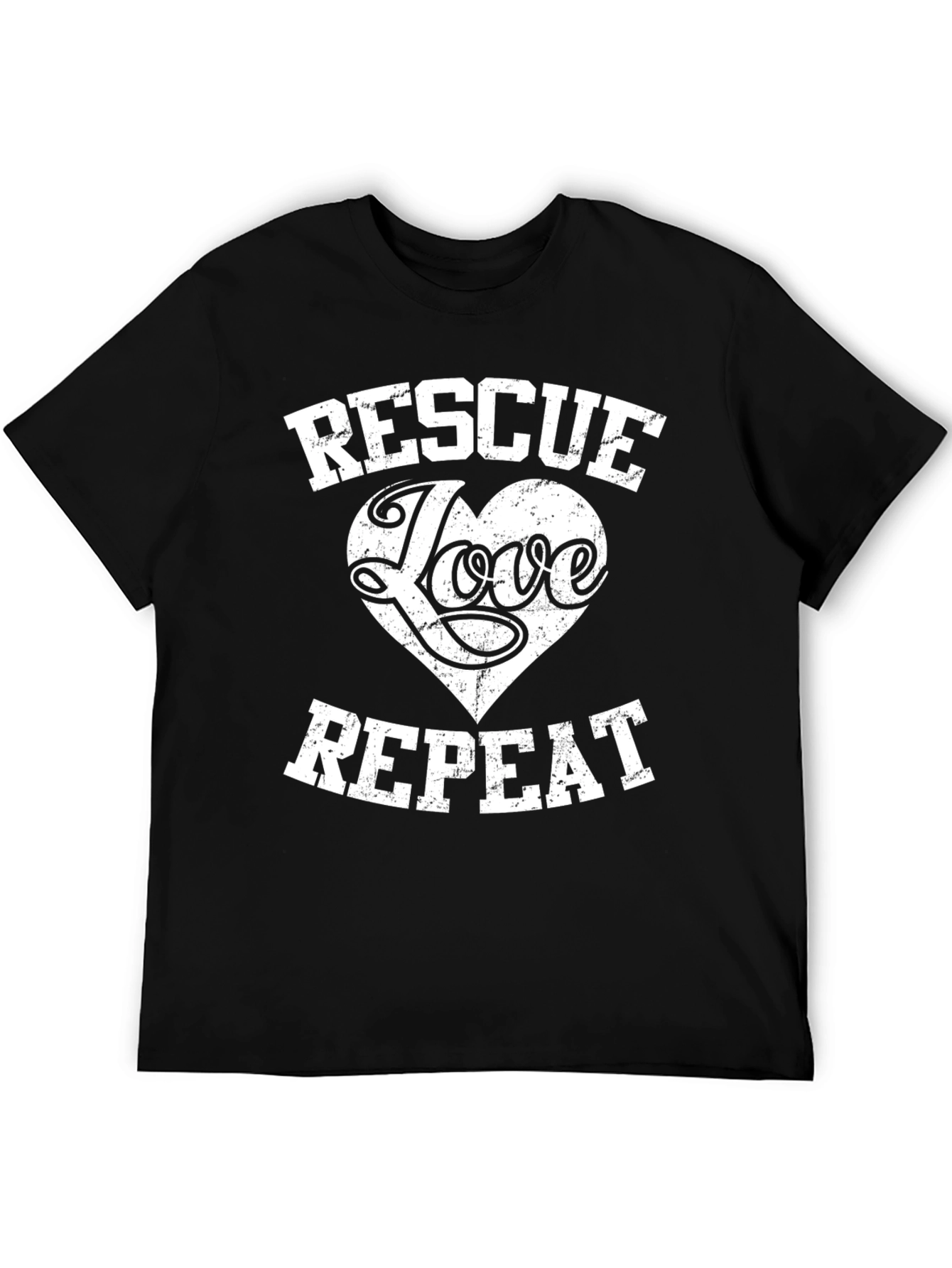 Rescue Love Repeat Graphic Tee - Soft Cotton Blend - 5
