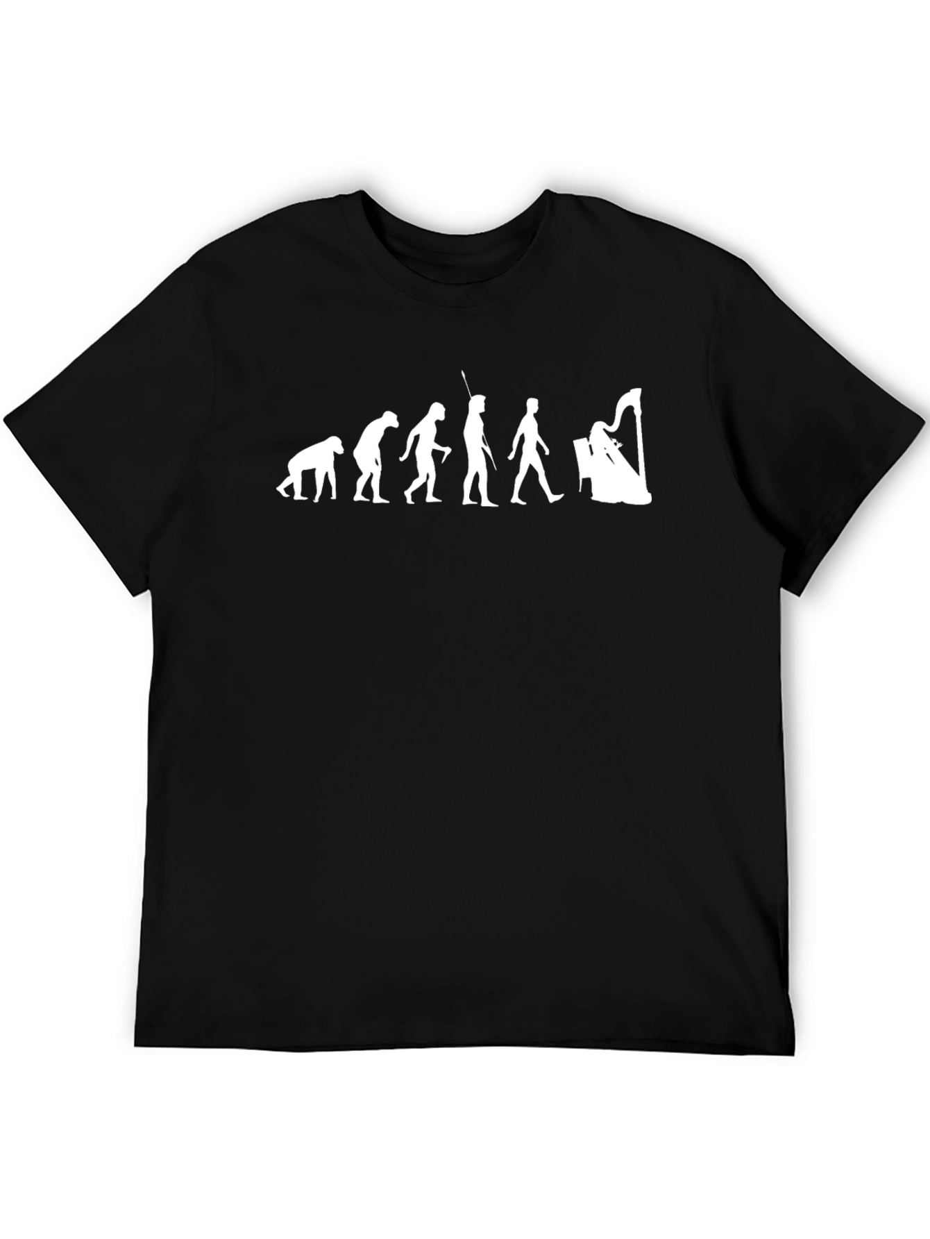 Black Evolution of Musician T-Shirt view 5