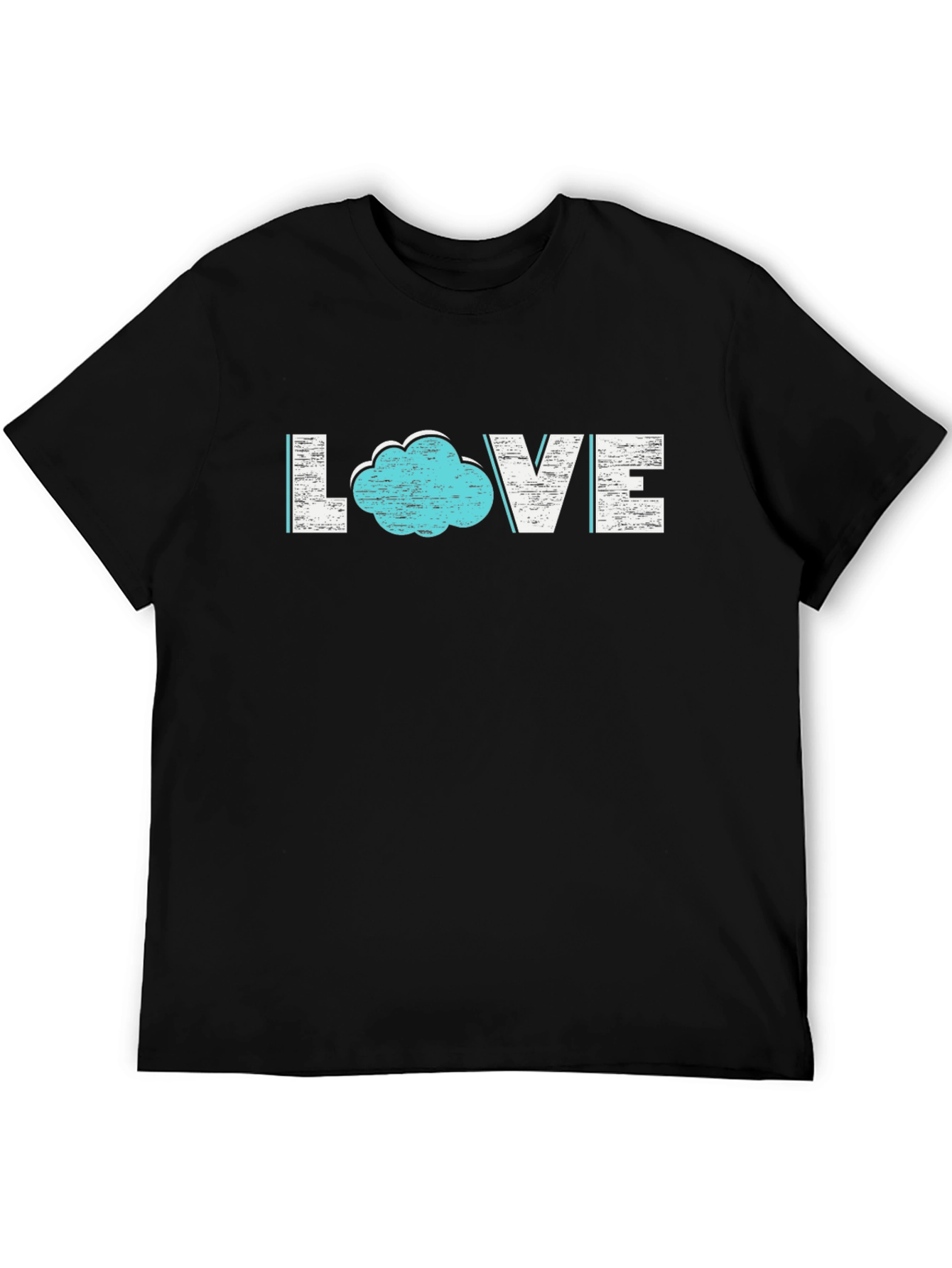 Black Cloud Love T-Shirt - Stylish Graphic Tee view 5