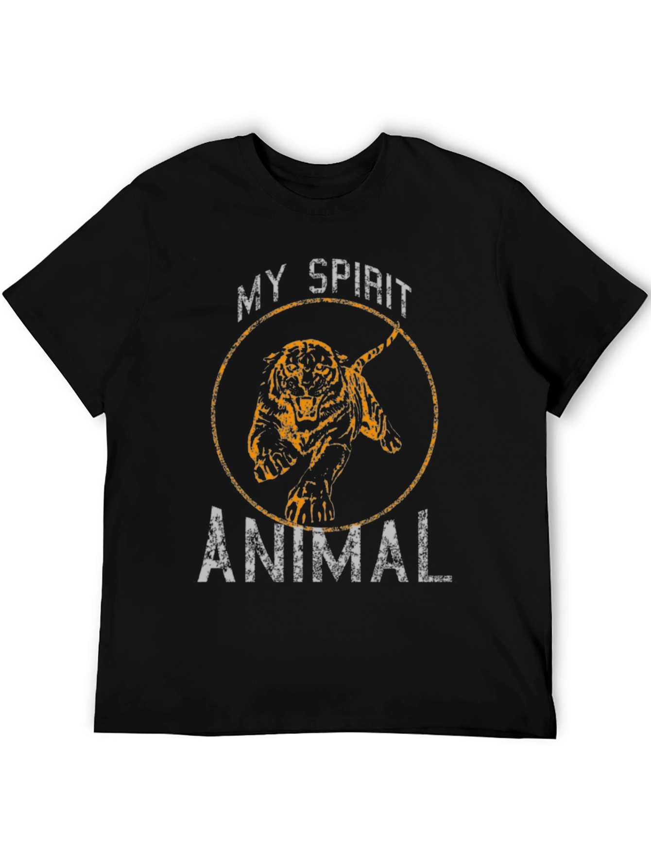 Black My Spirit Animal Tiger Graphic Tee view 5