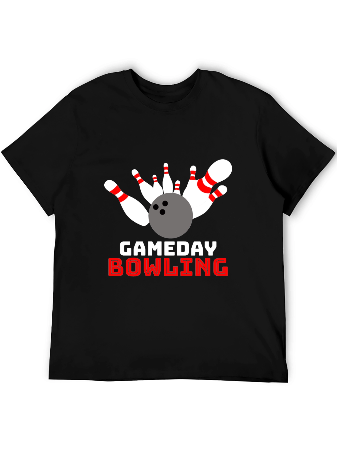 Black Gameday Bowling Graphic T-Shirt view 5