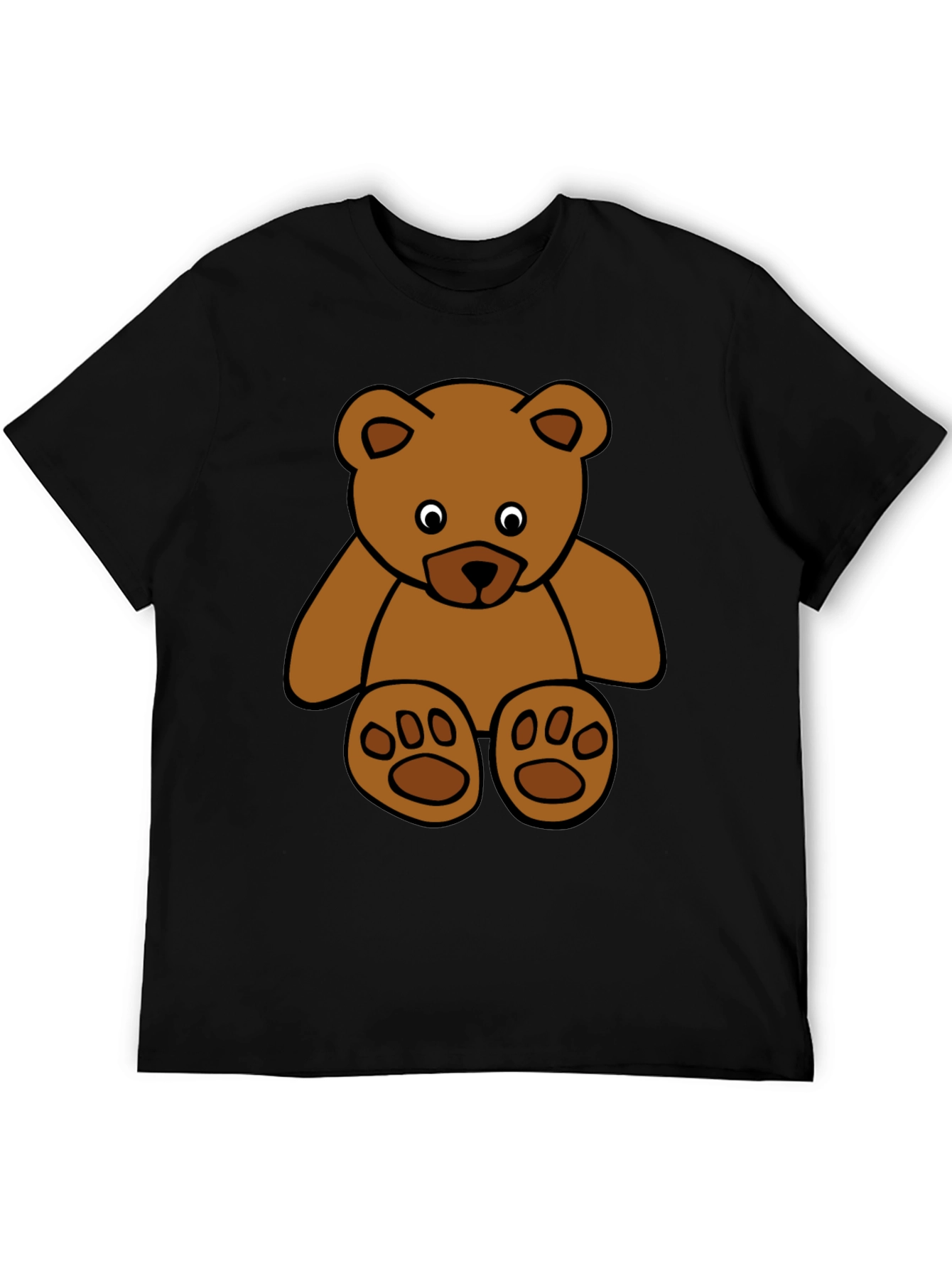 Black Teddy Bear Graphic Tee - Soft Cotton Blend view 5