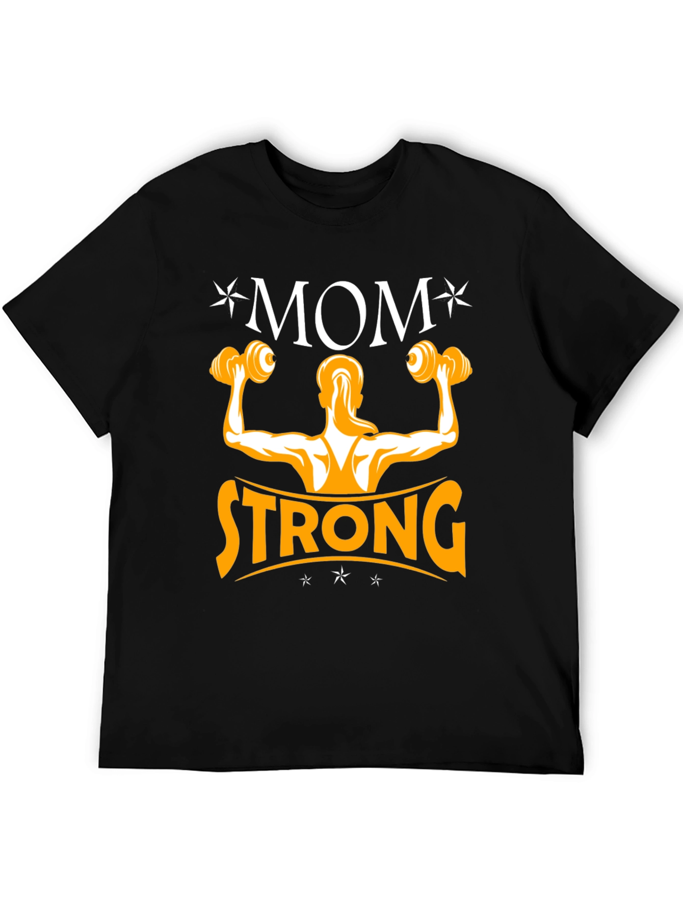 Black Mom Strong Black T-Shirt view 5