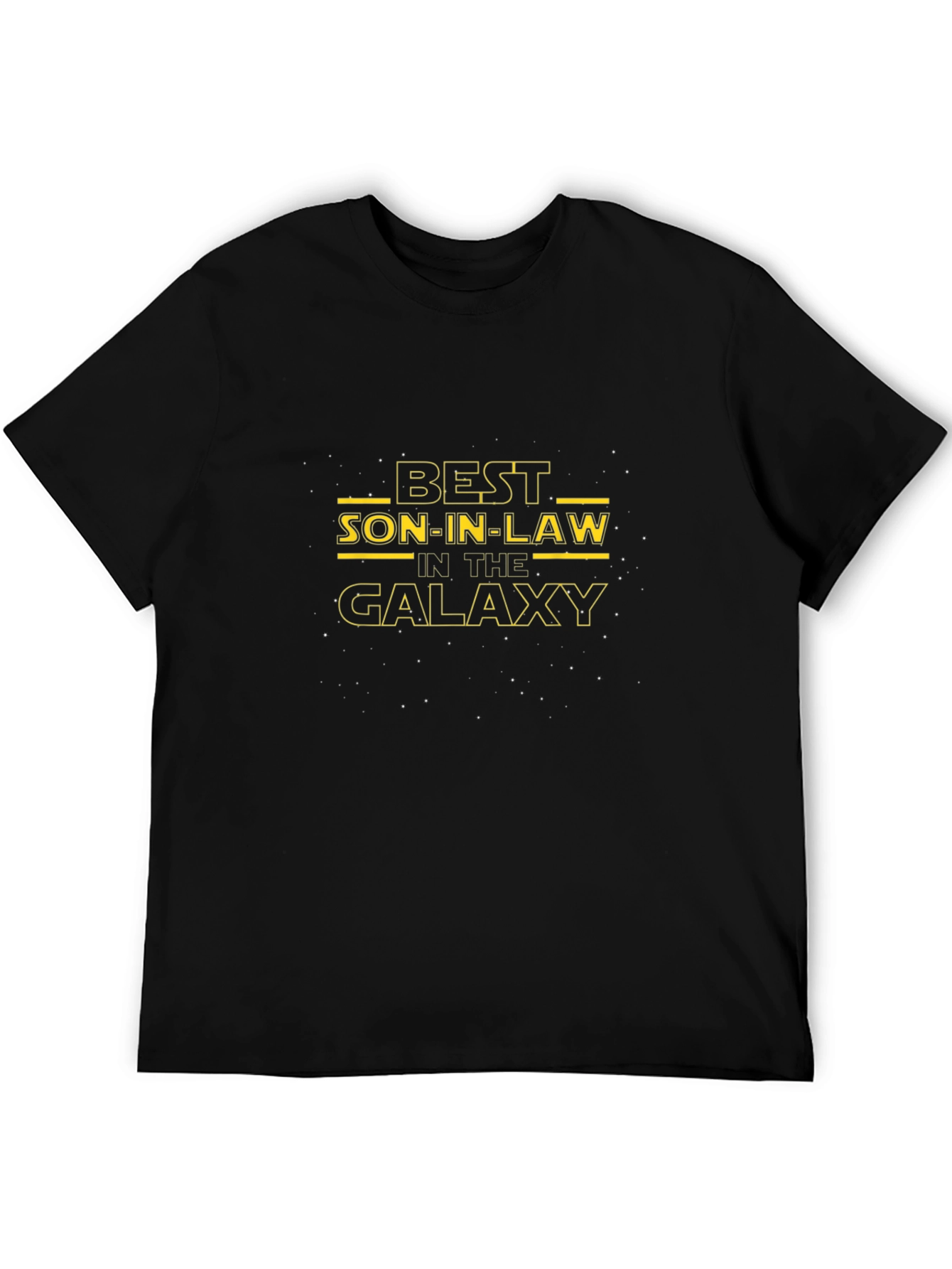 Black Best Son-in-Law in the Galaxy T-Shirt - Black view 5