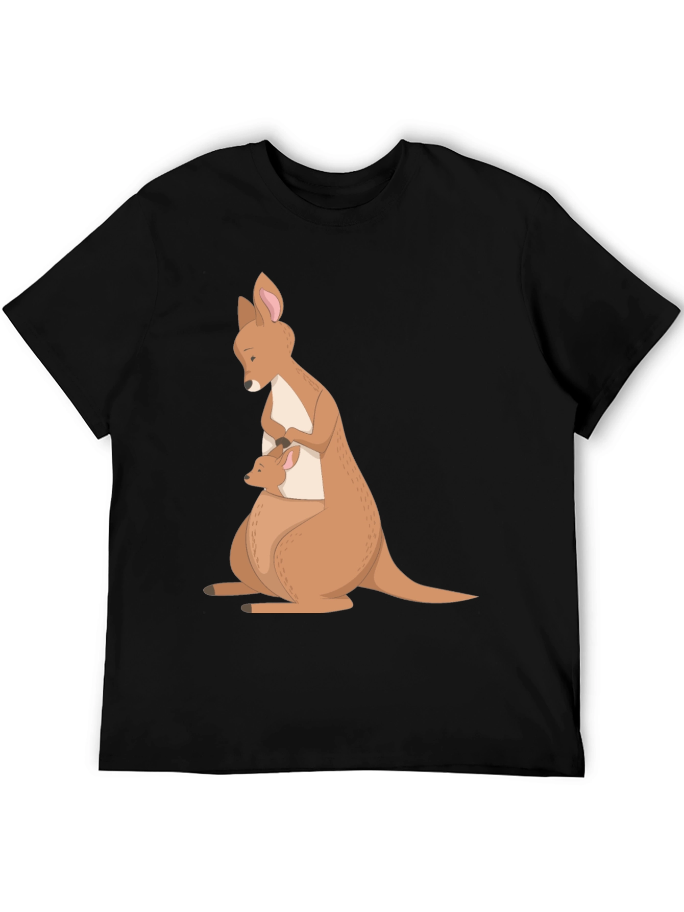 Black Kangaroo Mom & Baby T-Shirt - Soft Cotton Blend view 5